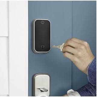 Assure 2 Lock Black Suede Keyed Single Cylinder Deadbolt with Push Button Keypad and Bluetooth - YRD410-BLE-BSP - Image 5