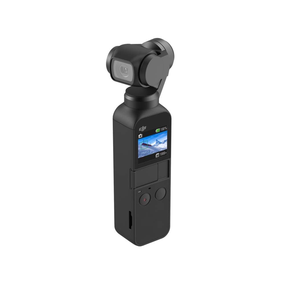 DJI Osmo Pocket - Handheld 3-Axis Gimbal Stabilizer with integrated Camera 12 MP 1/2.3” CMOS 4K60 Video, for YouTube, TikTok, Video Vlog, Streamlabs, Attachable to Smartphone, Android, iPhone, Black