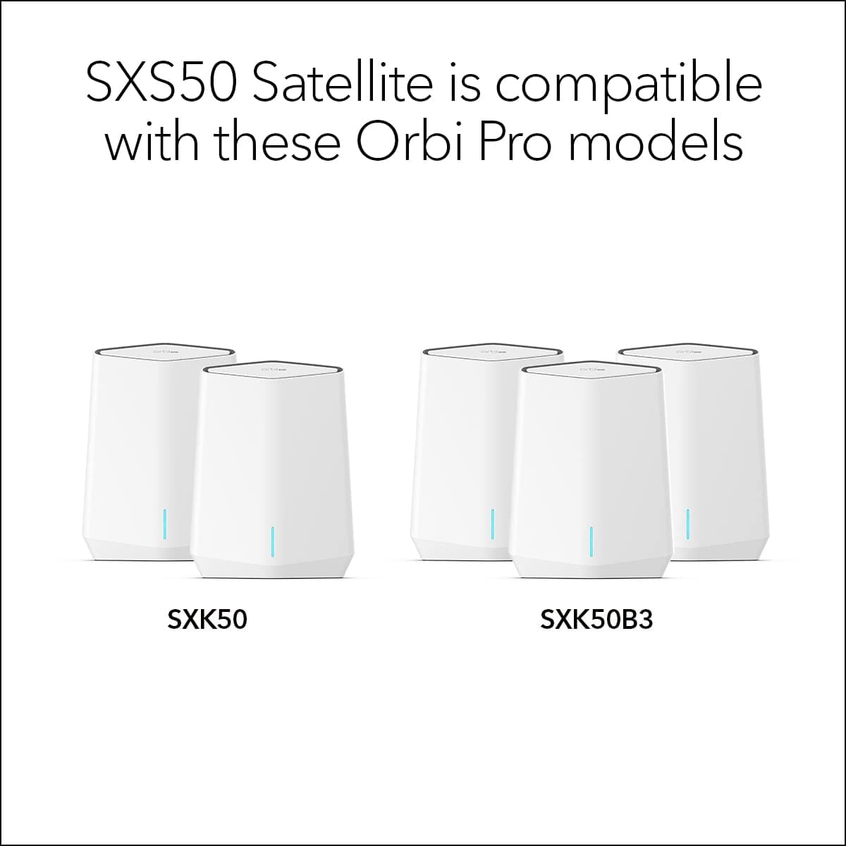 NETGEAR Orbi Pro WiFi 6 Tri-Band Mesh Add-on Satellite (SXS50) for Business or Home, Coverage up to 2,500 sq. ft, 75 Devices, AX5400 802.11AX (up to 5.4Gbps), Requires Orbi Pro WiFi 6 Router - Image 3