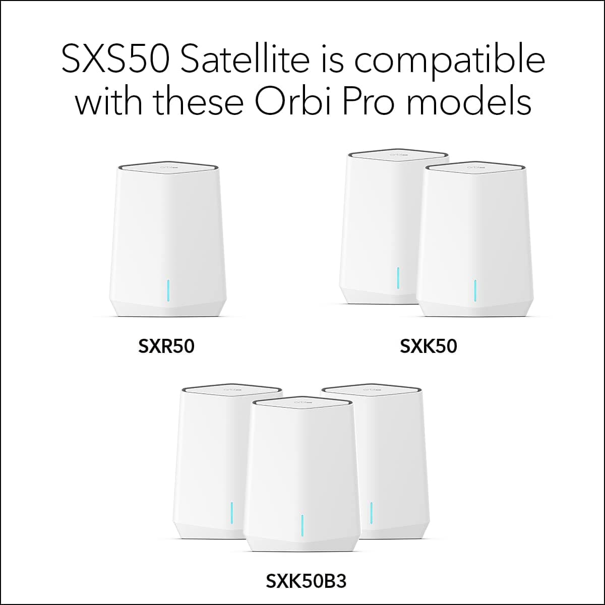 NETGEAR Orbi Pro WiFi 6 Tri-Band Mesh Add-on Satellite (SXS50) for Business or Home, Coverage up to 2,500 sq. ft, 75 Devices, AX5400 802.11AX (up to 5.4Gbps), Requires Orbi Pro WiFi 6 Router - Image 4