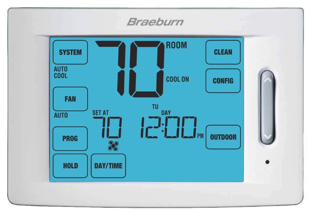 BRAEBURN 6300 Thermostat, Touchscreen Hybrid Universal 7, 5-2 Day or Non-Programmable, 4H/2C - Image 2