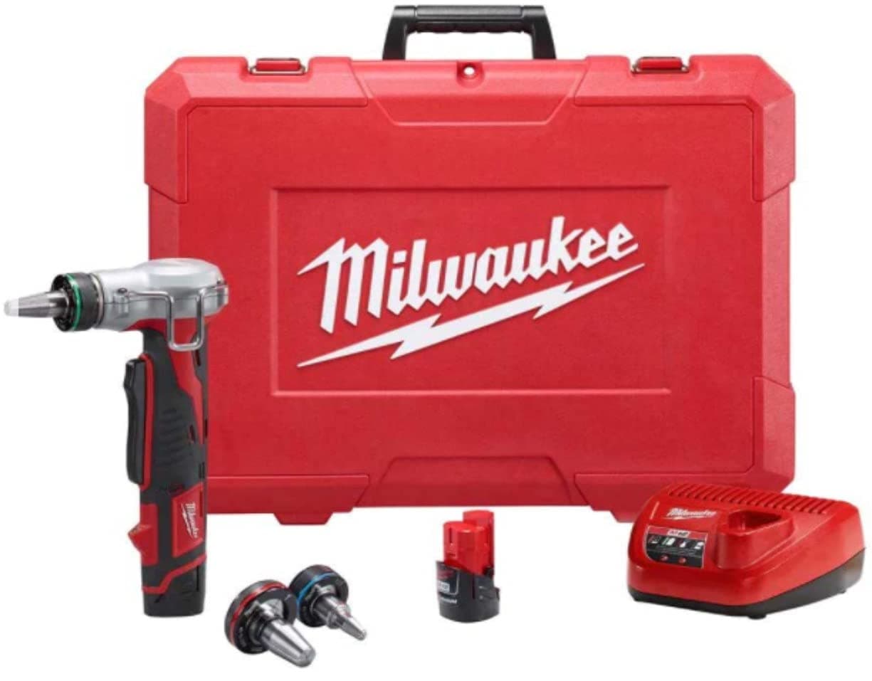 MilwaukeeTool 2474-22 M12 Cordless PEX Expander Kit — 2 Batteries