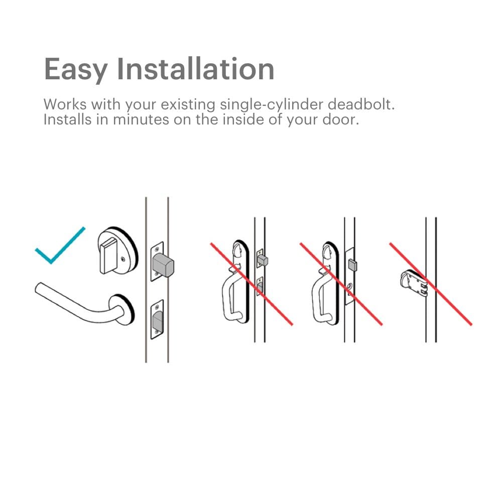 August Home Smart Lock Pro + Connect Hub - Wi-Fi Smart Lock for Keyless Entry - Works with Alexa, Google Assistant, and more – Silver - Image 4