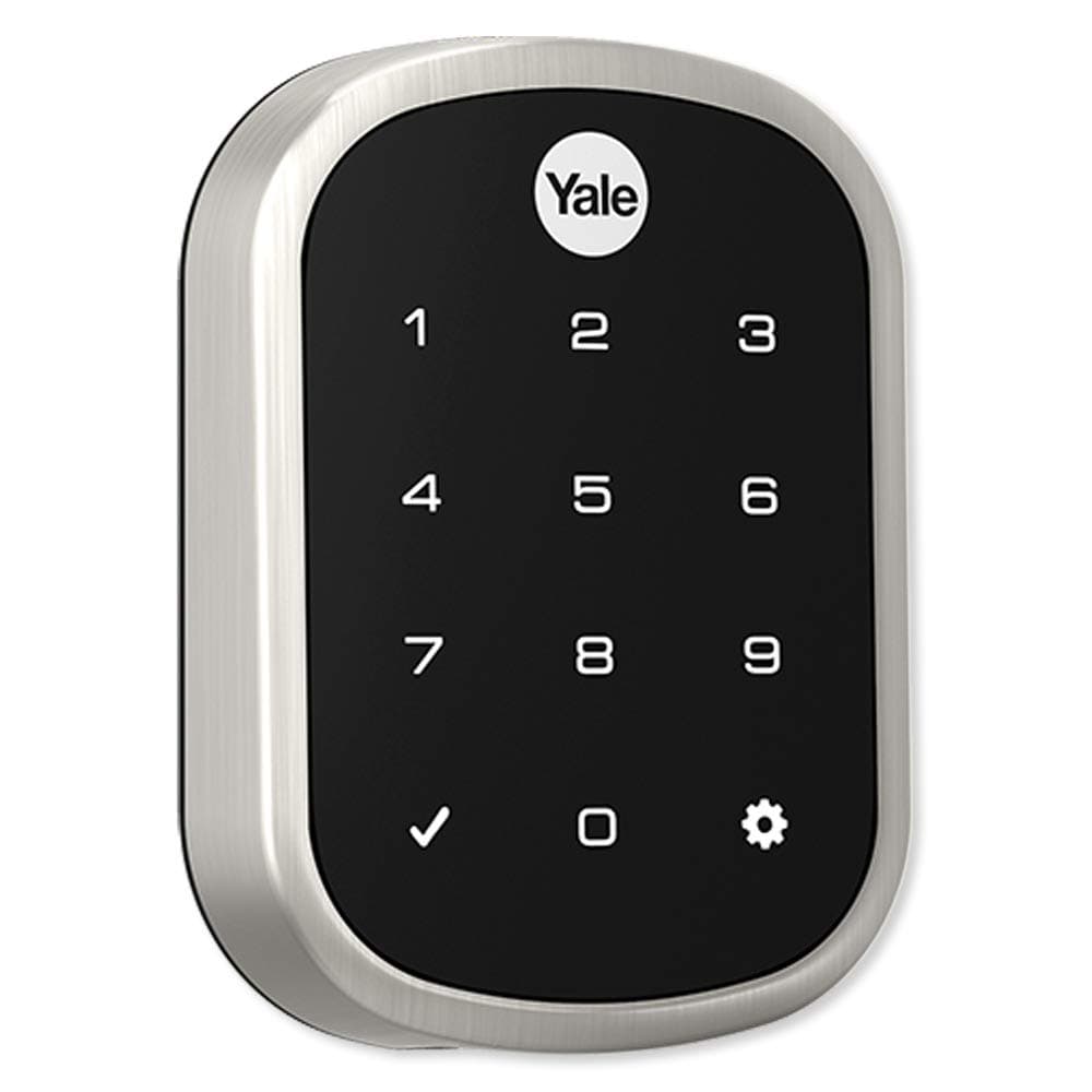 Yale Locks & Hardware YRD156-ZW2-619 Satin Nickel Key Free Touchscreen with Z-Wave
