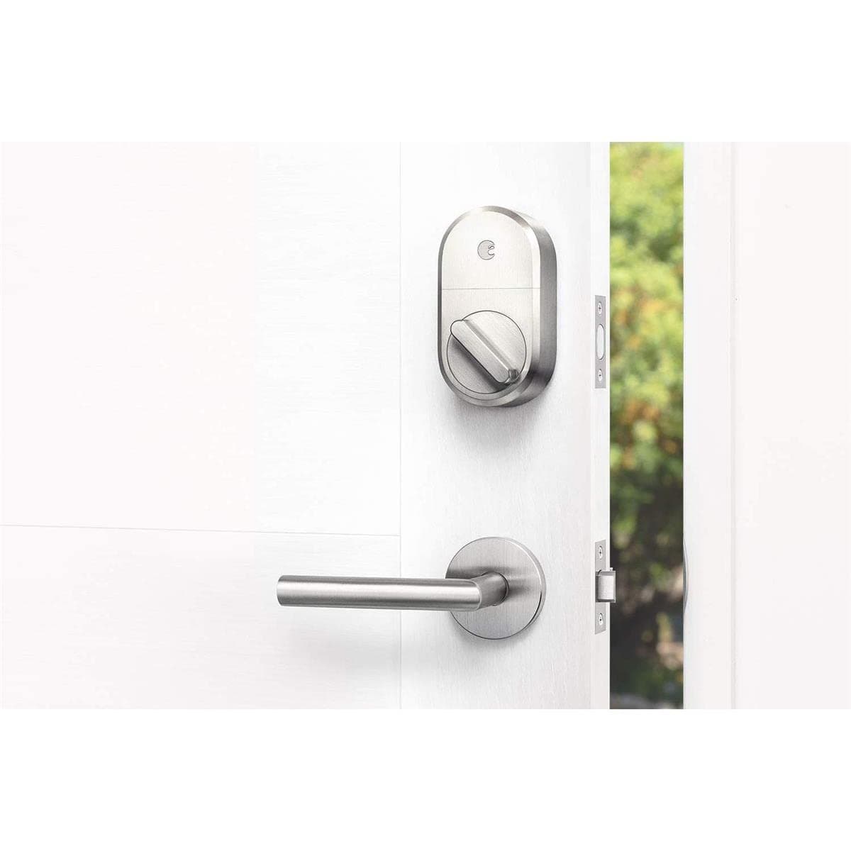 August Home Smart Lock + Connect Wi-Fi Bridge, Satin Nickel, Works with Alexa, Keyless Home Entry from Anywhere - Image 4