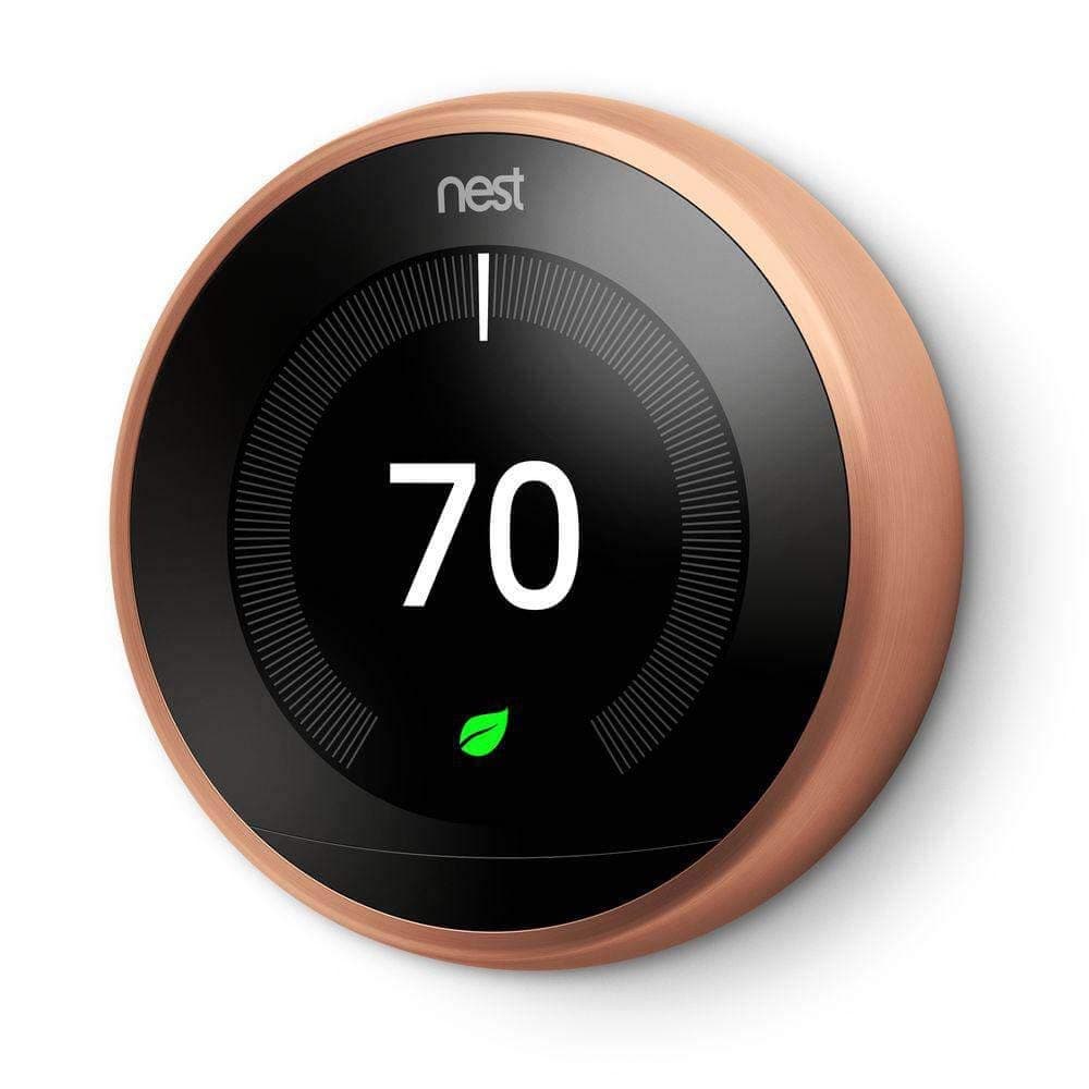 Google - Nest Learning Smart Wifi Thermostat - Copper - Image 3