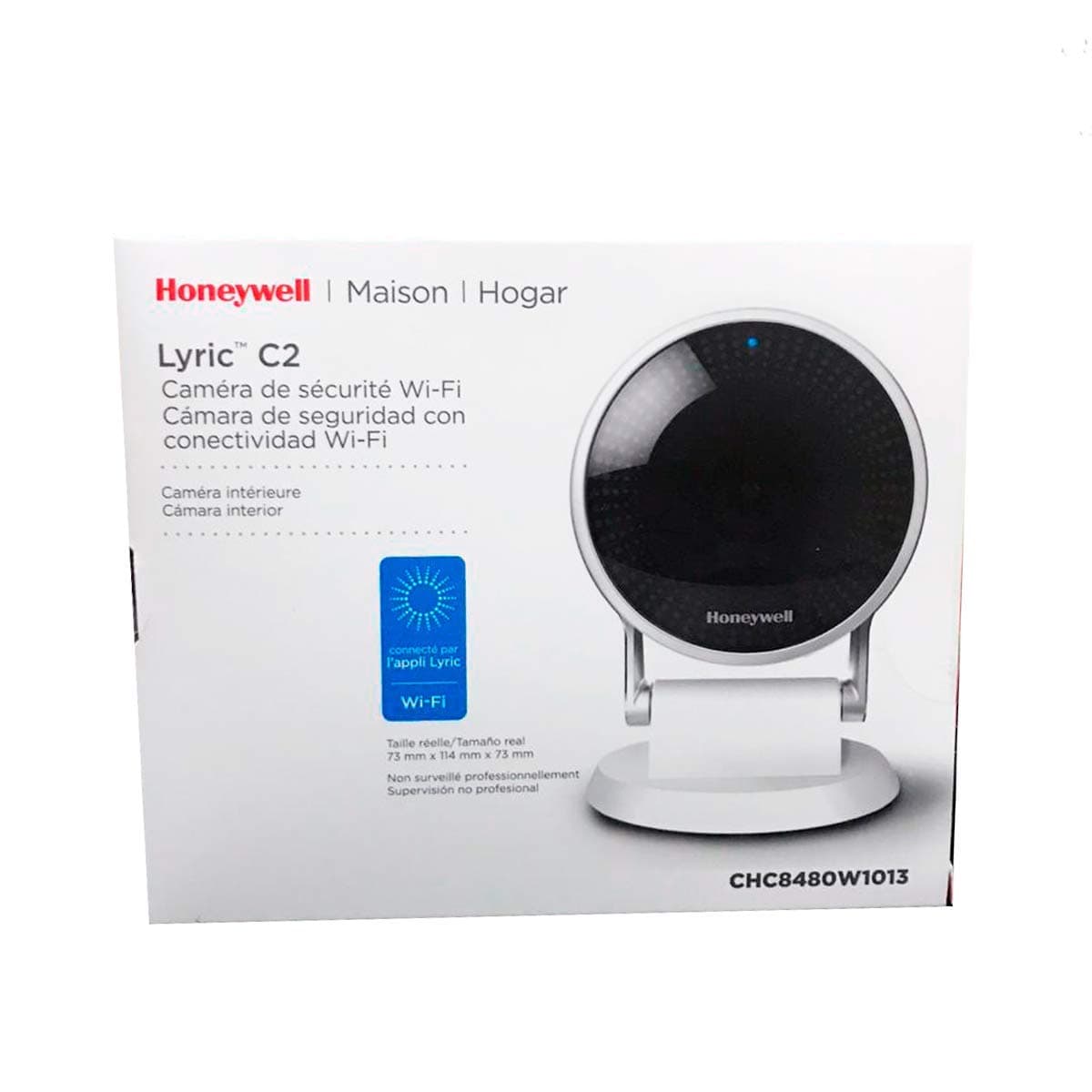 Honeywell Home C2 Indoor Wi-Fi Security Camera (CHC8480W1013), White - Image 5