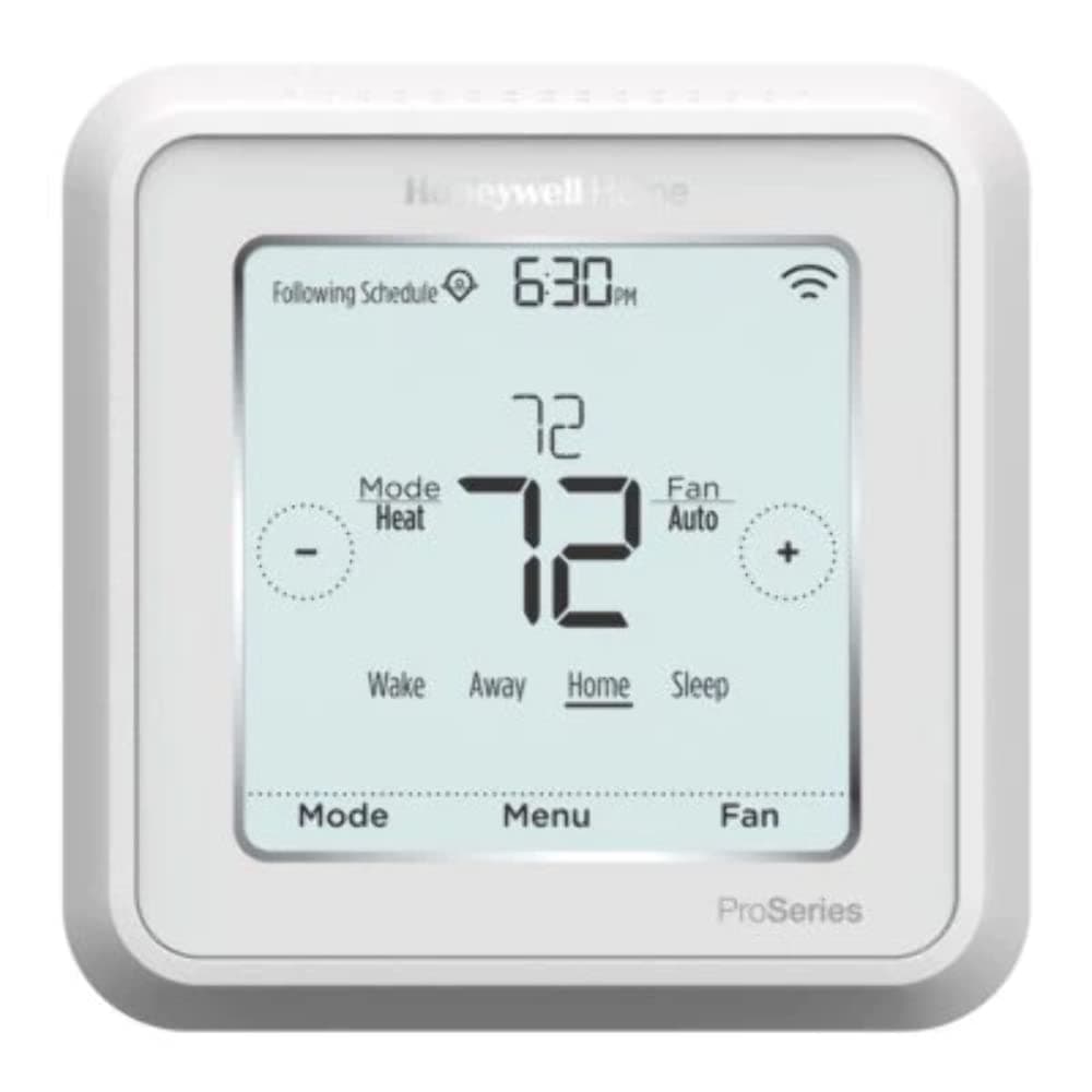 Honeywell TH6320WF2003/U Lyric T6 Thermostat, 3 Heat / 2 Cool Heat Pump Or 2 Heat / 2 Cool Conventional, 4.09" x 4.09" x 1.06" - Image 2