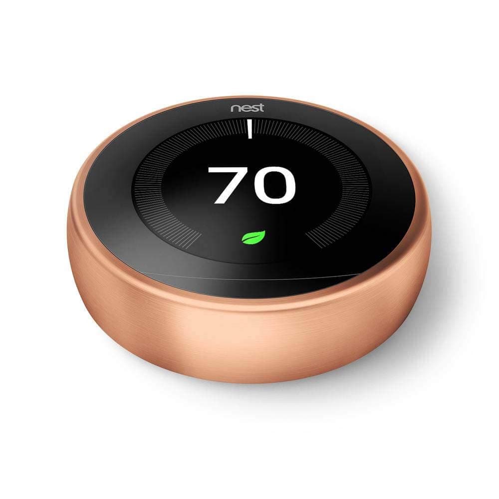 Google - Nest Learning Smart Wifi Thermostat - Copper - Image 4