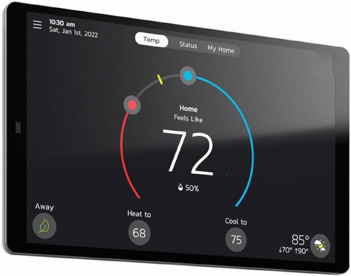Lennox S40 (22V24) Smart Thermostat, Touchscreen, WiFi, Communicating System Control, Programmable, High Efficiency, Geo-Fencing, Remote Access, Wi-Fi and Alexa Enabled, Easy Installation - Image 2
