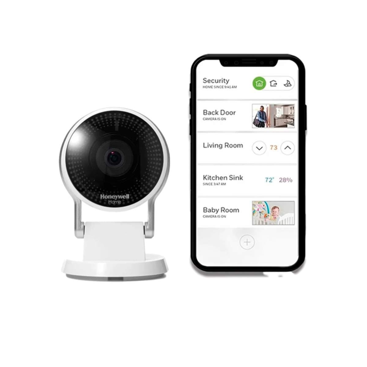 Honeywell Home C2 Indoor Wi-Fi Security Camera (CHC8480W1013), White - Image 2