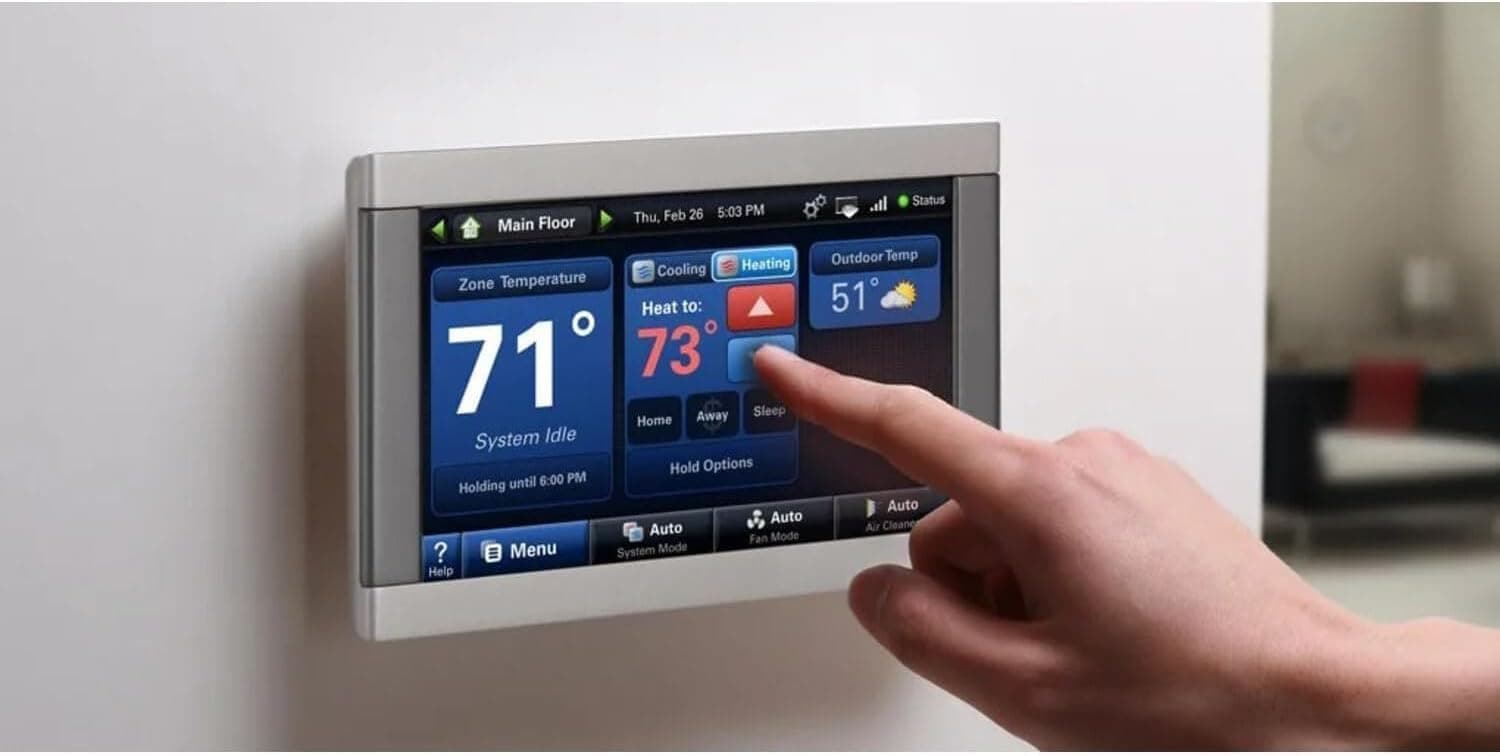 Trane XL1050 ComfortLink Wi-Fi Smart Thermostat – Model TZON1050AC52ZC Built-in Humidity Sensor with Zoning Control & 7" high Definition Color Touchscreen Compatible with Variable Speed Systems - Image 4