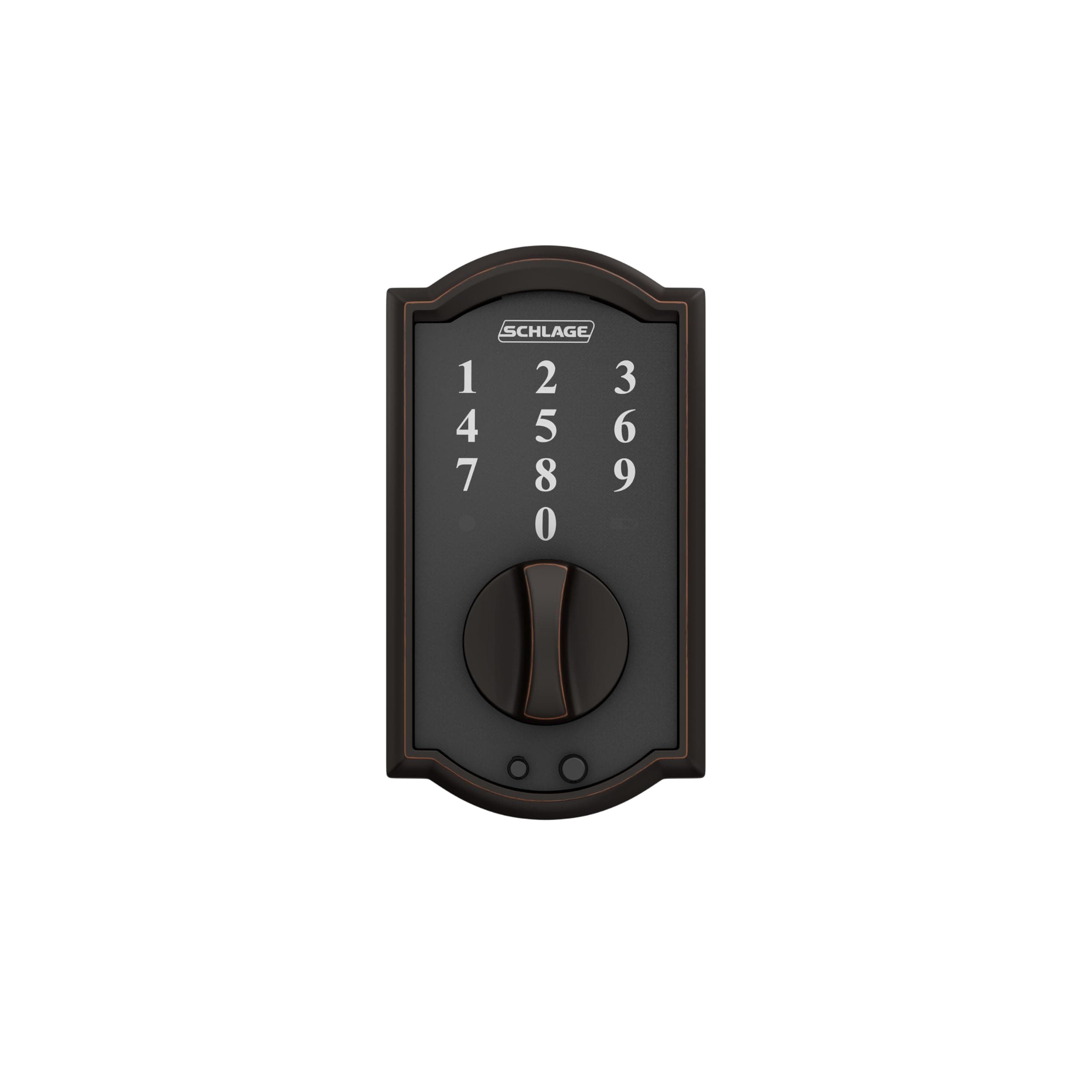 SCHLAGE BE375 CAM 716 Camelot Touch Deadbolt, Aged Bronze - Image 7