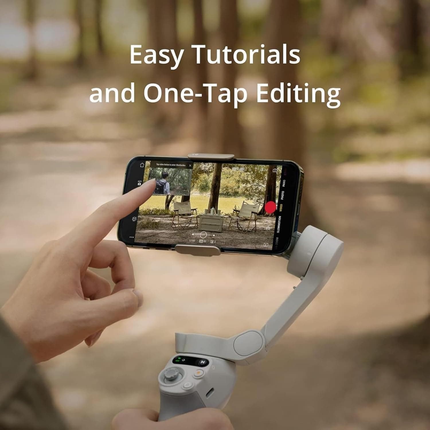 DJI Osmo Mobile SE, 3-Axis Phone Gimbal for iPhone, Android, Built-in Tripod, Selfie Stick, Gimbal Stabilizer for iphone, Andriod, ActiveTrack 6.0, Vlogging Stabilizer for Youtube, TikTok, Travel - Image 6