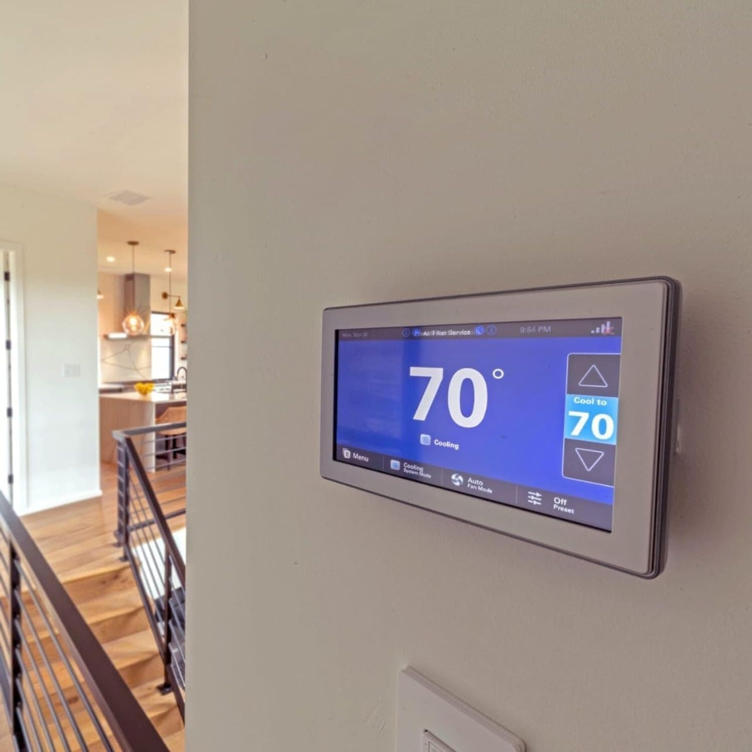 Trane XL1050 ComfortLink Wi-Fi Smart Thermostat – Model TZON1050AC52ZC Built-in Humidity Sensor with Zoning Control & 7" high Definition Color Touchscreen Compatible with Variable Speed Systems - Image 6