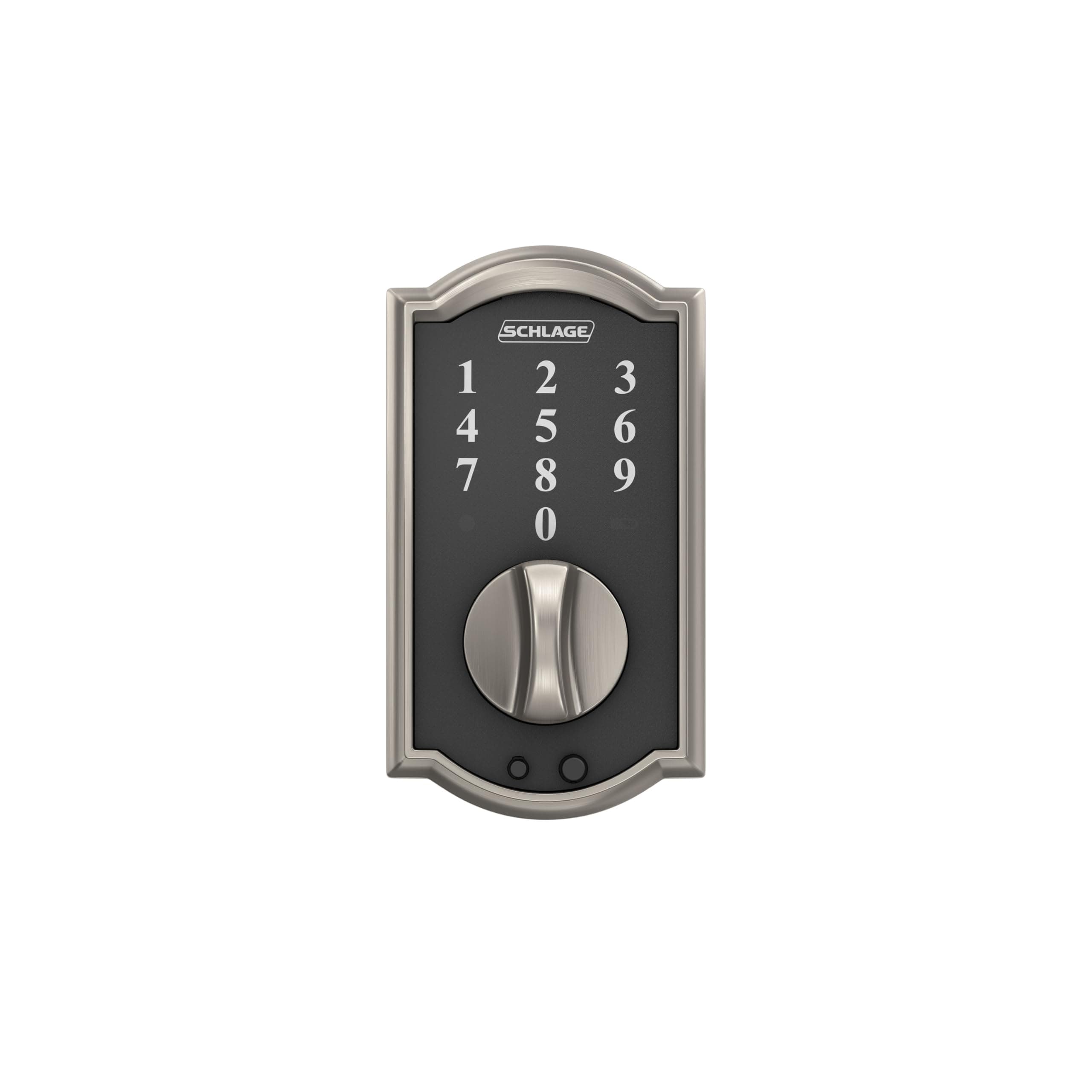 Schlage BE375 CAM 619 Touch Camelot Deadbolt, Electronic Keyless Entry Lock, Satin Nickel - Image 8