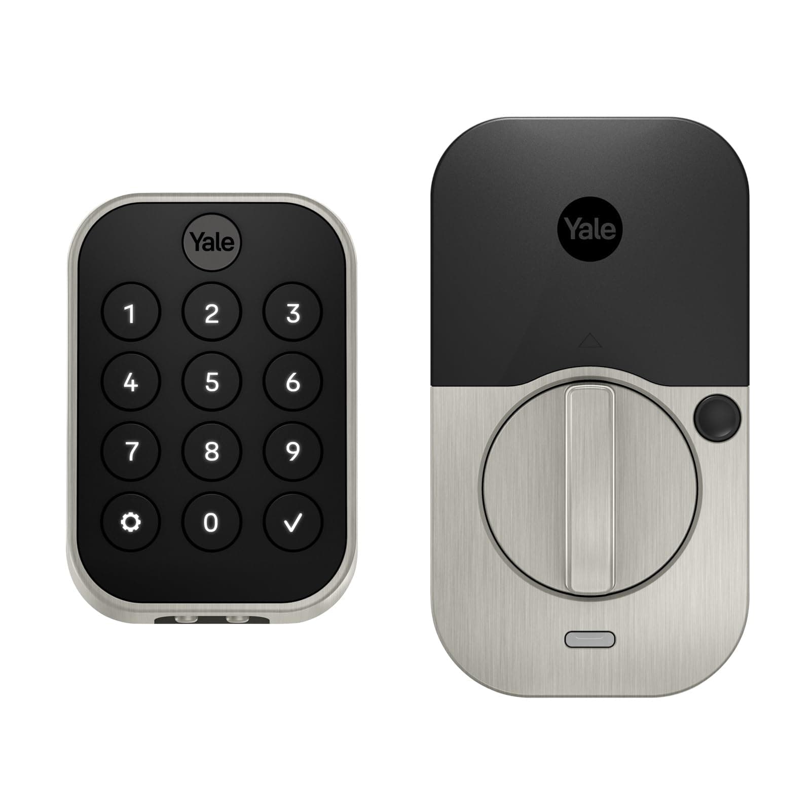 Yale Assure Lock 2 Deadbolt, Satin Nickel Keyless Entry Door Lock with Digital Touchscreen Keypad and Bluetooth Connectivity (No Wi-Fi), ‎YRD430-BLE-619