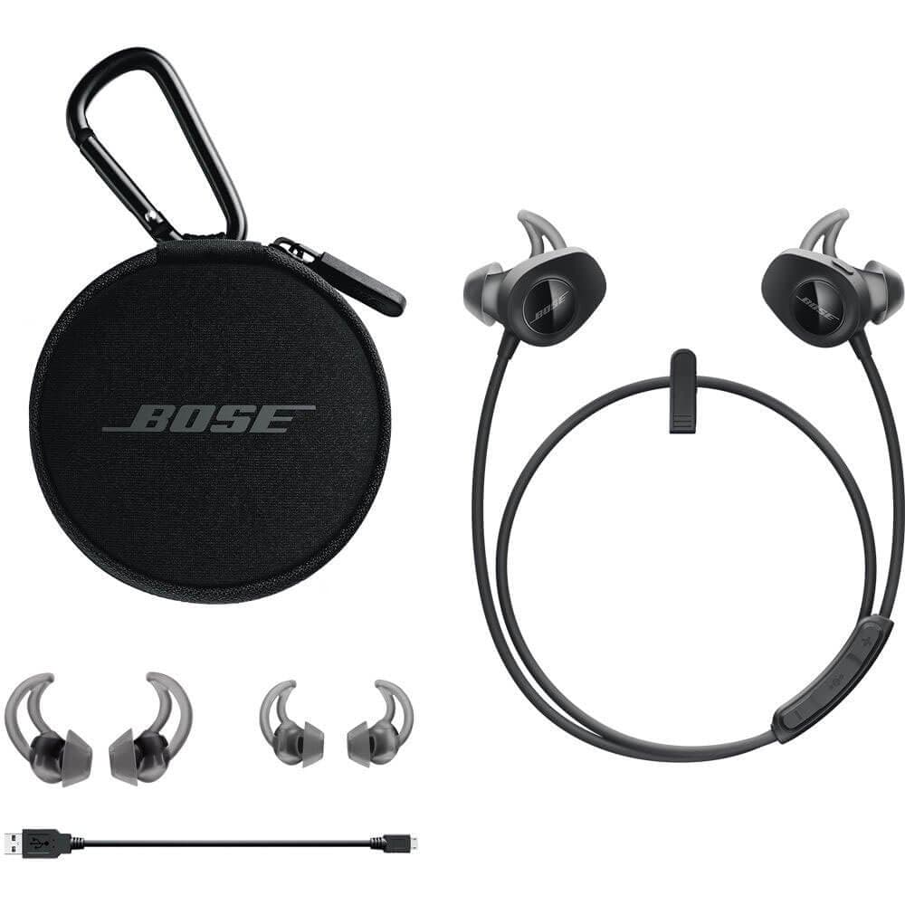 Bose SoundSport, Wireless Earbuds, (Sweatproof Bluetooth Headphones for Running and Sports), Black - Image 5
