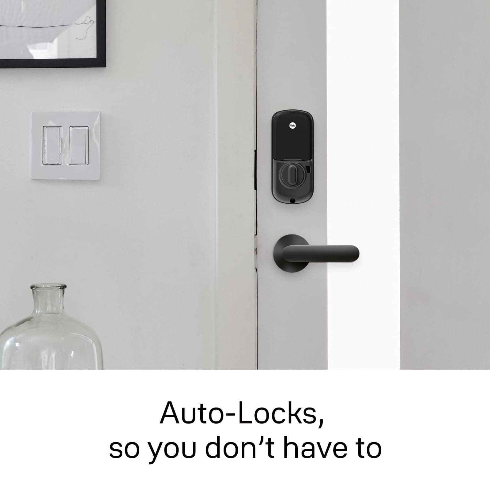 Yale Assure Lock Deadbolt, Black Suede Digital Touchscreen Non-Connected Keypad with Backup Key for Front or Back Entry Door, YRD226-NR-BSP - Image 3