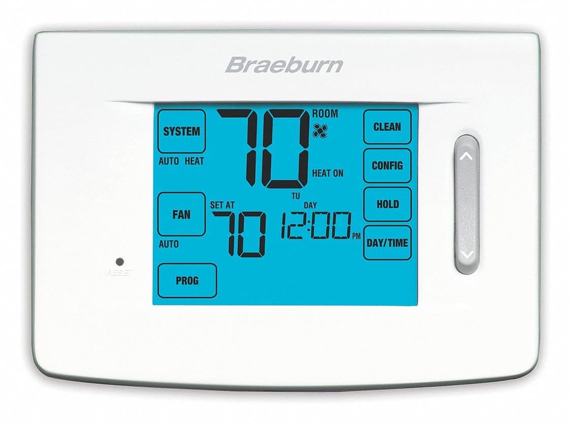 Braeburn 5320 Touchscreen Hybrid 7, 5-2 Day or Non-Programmable Thermostat