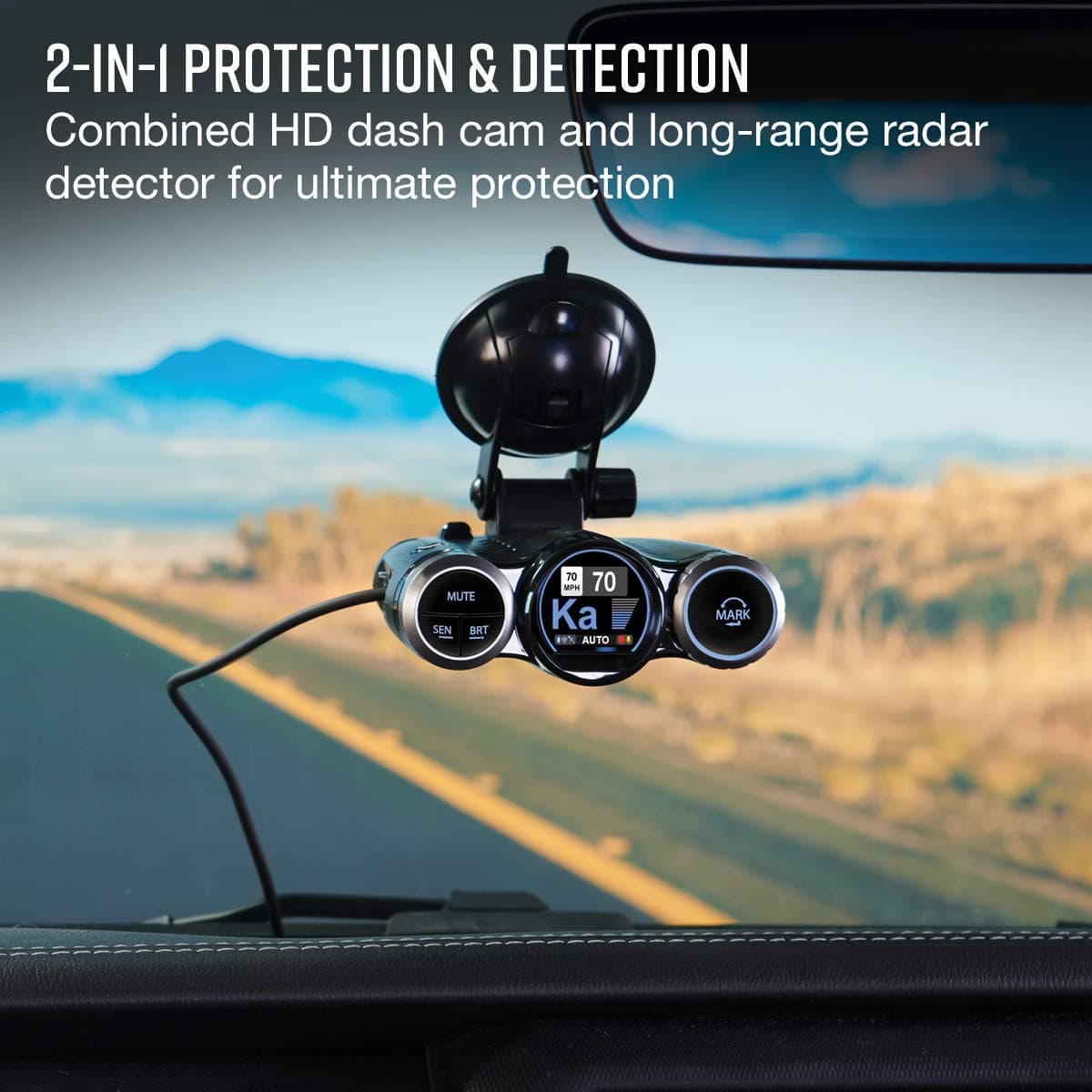 Cobra Road Scout Dash Cam and Radar Detector, Left, WiFi, Bluetooth, iRadar Compatible, HD 1080P Dash Camera for Cars, Heavy Duty EZ Mag Mount, Connects with iRadar App - Image 3