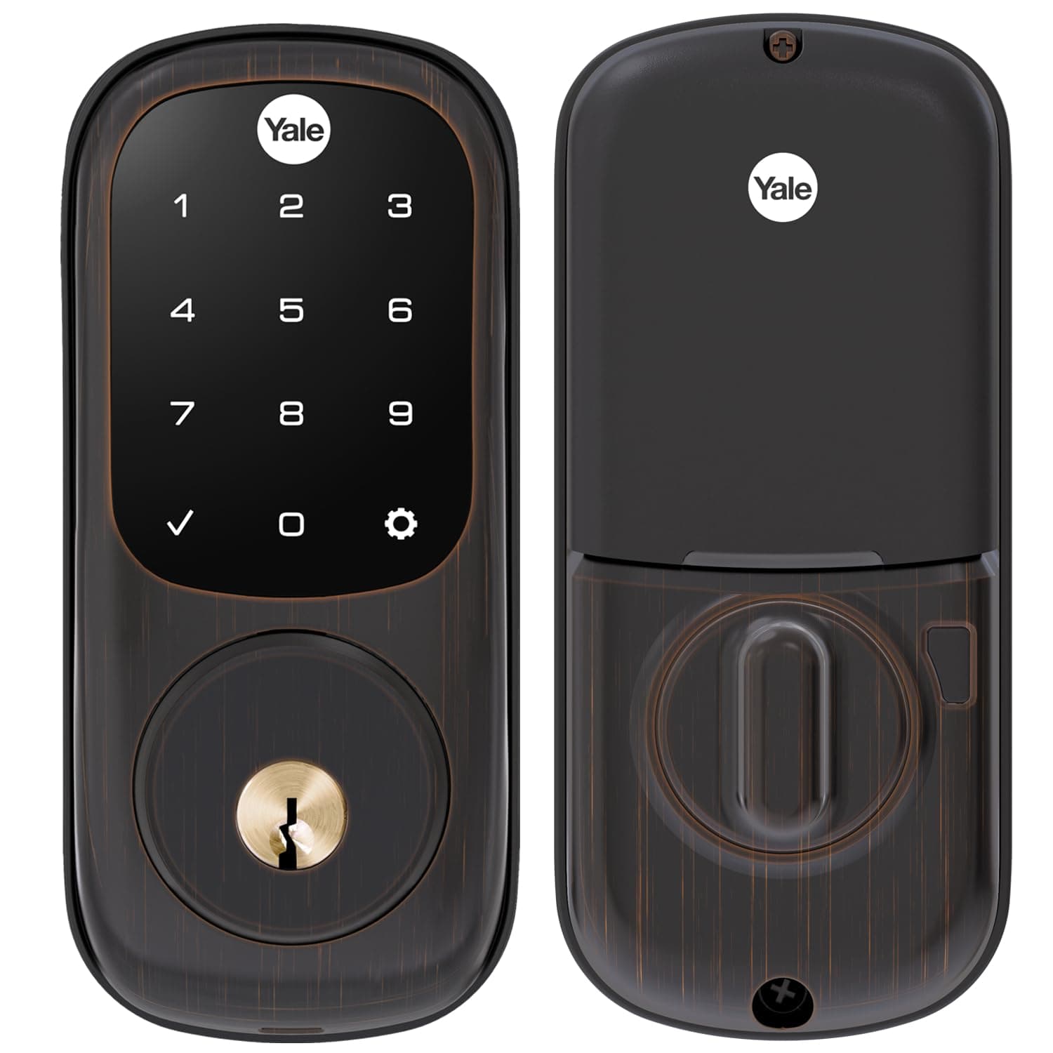 Yale Touchscreen Deadbolt with Z-Wave in Oil Rubbed Bronze