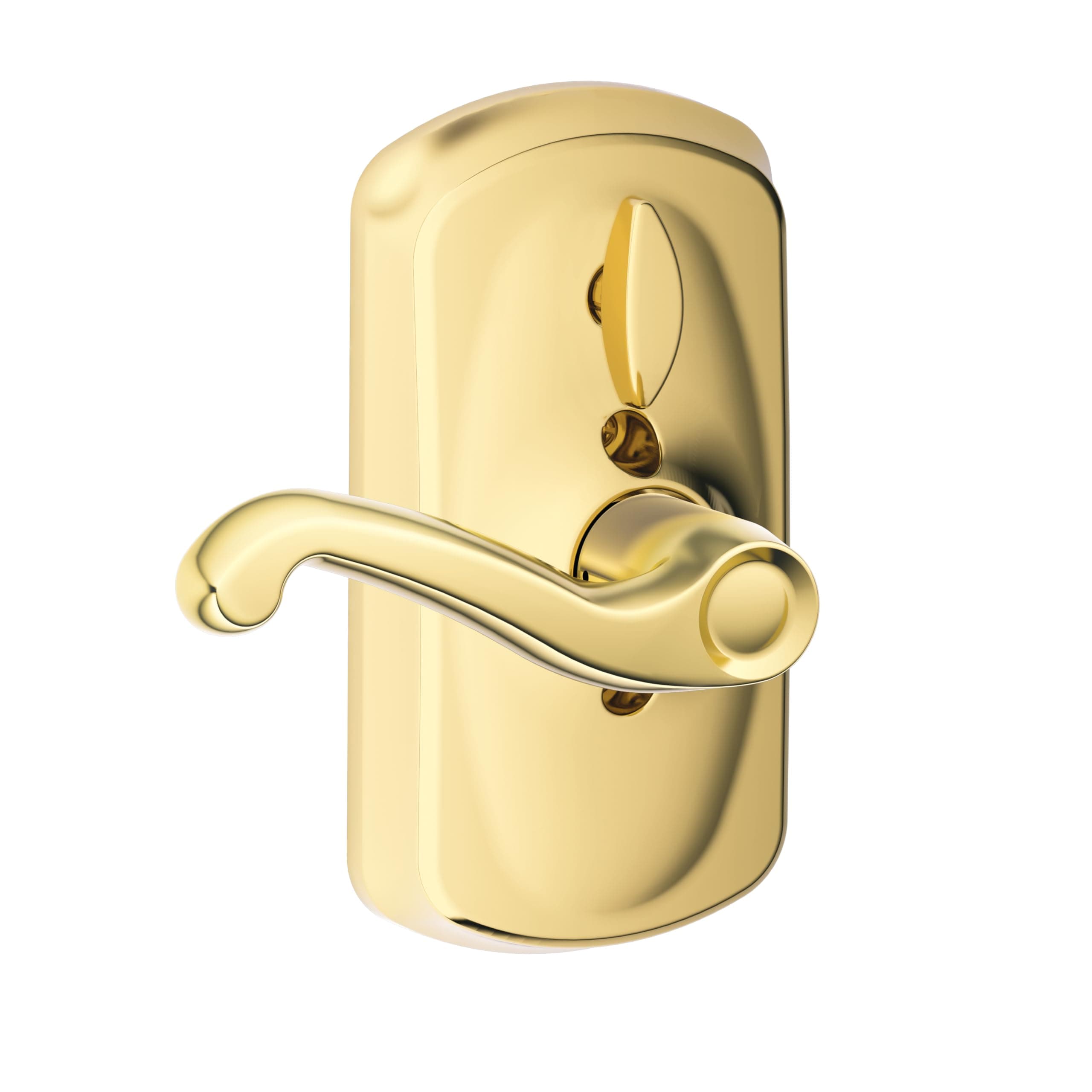 Schlage FE595 V PLY 505 FLA Plymouth Keypad Entry with Flex-Lock and Flair Lever, Bright Brass - Image 4