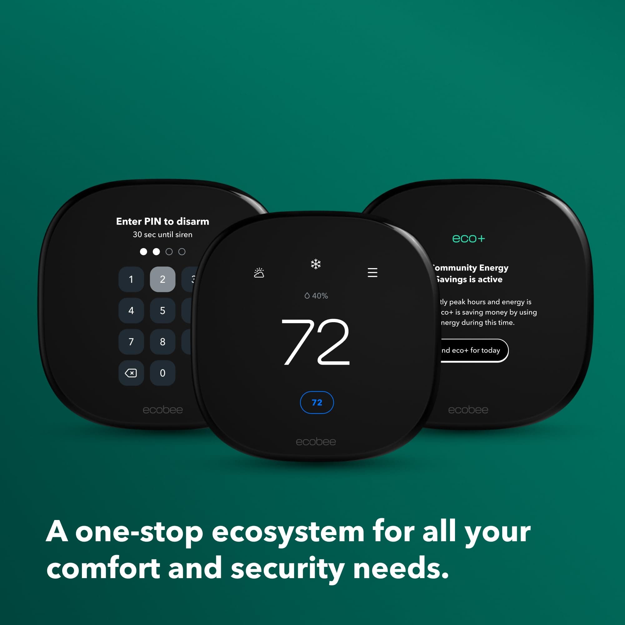 ecobee Smart Thermostat Enhanced - Programmable Wifi Thermostat - Works with Siri, Alexa, Google Assistant - Energy Star Certified - Smart Home - Image 3