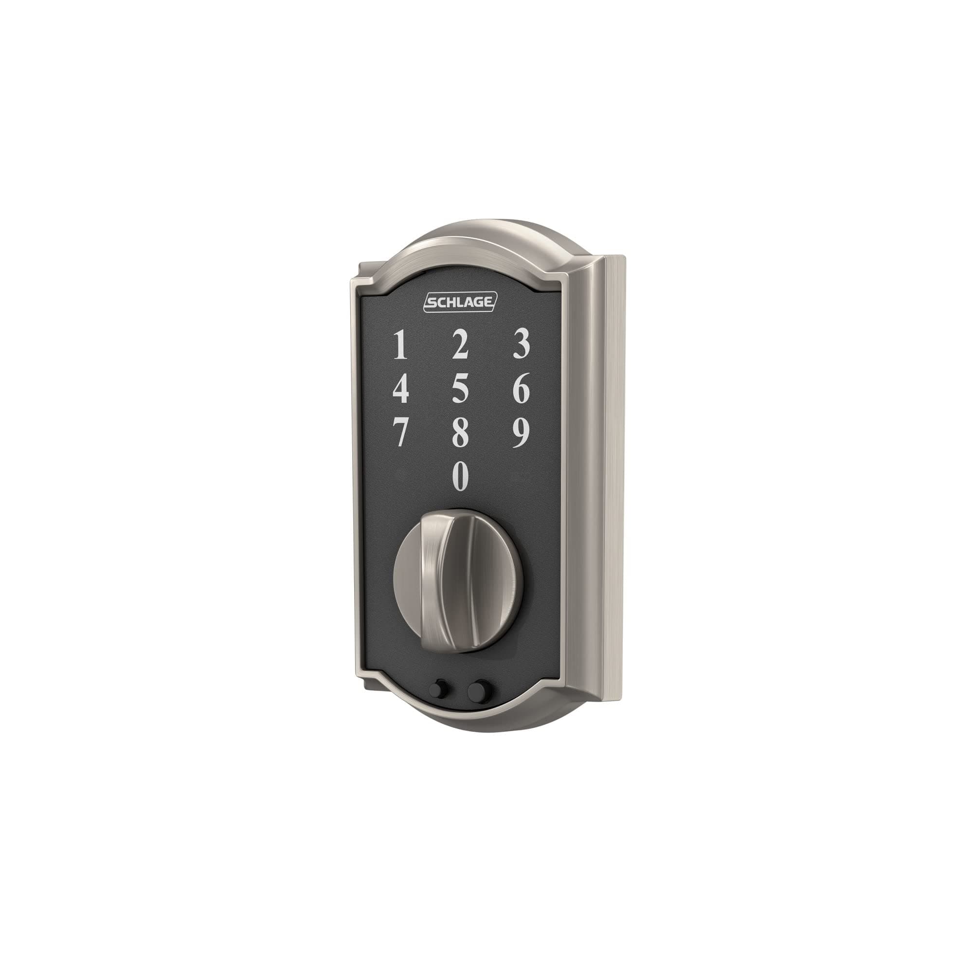 Schlage BE375 CAM 619 Touch Camelot Deadbolt, Electronic Keyless Entry Lock, Satin Nickel - Image 7