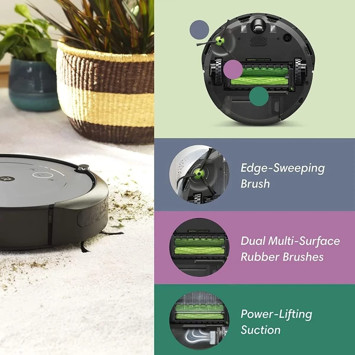 iRobot Roomba i2 (2152) Wi-Fi Connected Robot Vacuum - Navigates in Neat Rows, Compatible with Alexa, Ideal for Pet Hair, Carpets & Hard Floors - Image 2