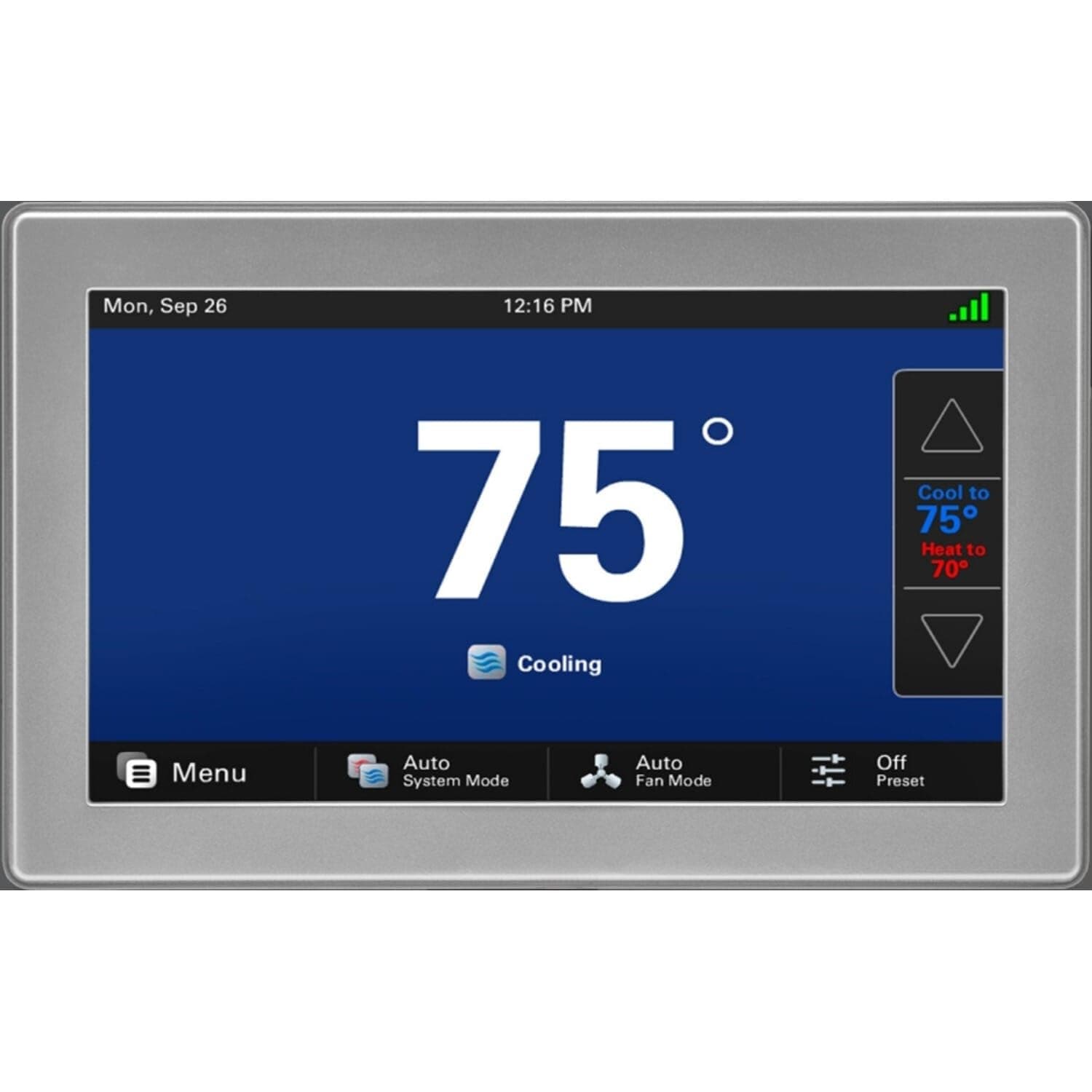 Trane XL1050 ComfortLink Wi-Fi Smart Thermostat – Model TZON1050AC52ZC Built-in Humidity Sensor with Zoning Control & 7" high Definition Color Touchscreen Compatible with Variable Speed Systems