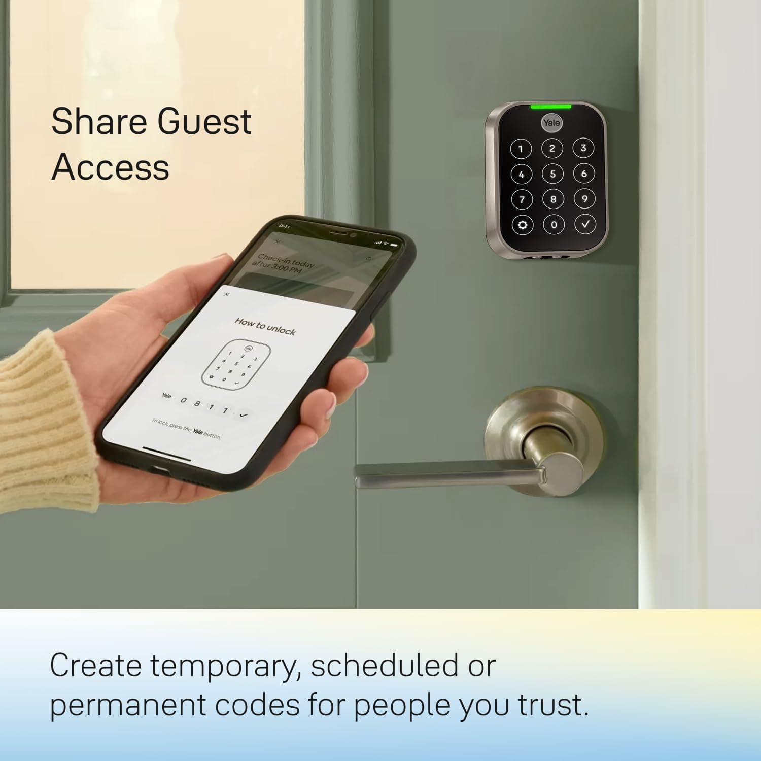 Yale Assure Lock 2 Plus Apple Home Keys (Tap to Open) Deadbolt, Black Suede Smart Keyless Entry Door Lock with Wi-Fi Connected Keypad for Code Entry and Remote Access, YRD450-N-WF1-BSP - Image 2