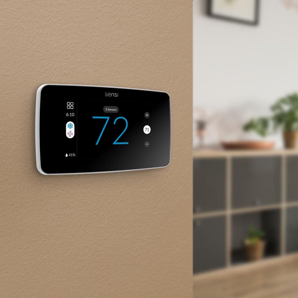 Sensi Touch 2 Smart Thermostat with Touchscreen Color Display, 100 Years of Expertise, Programmable, Wi-Fi, Data Privacy, Easy DIY, Works with Alexa, Energy Star Certified, ST76W, C-Wire Required - Image 4