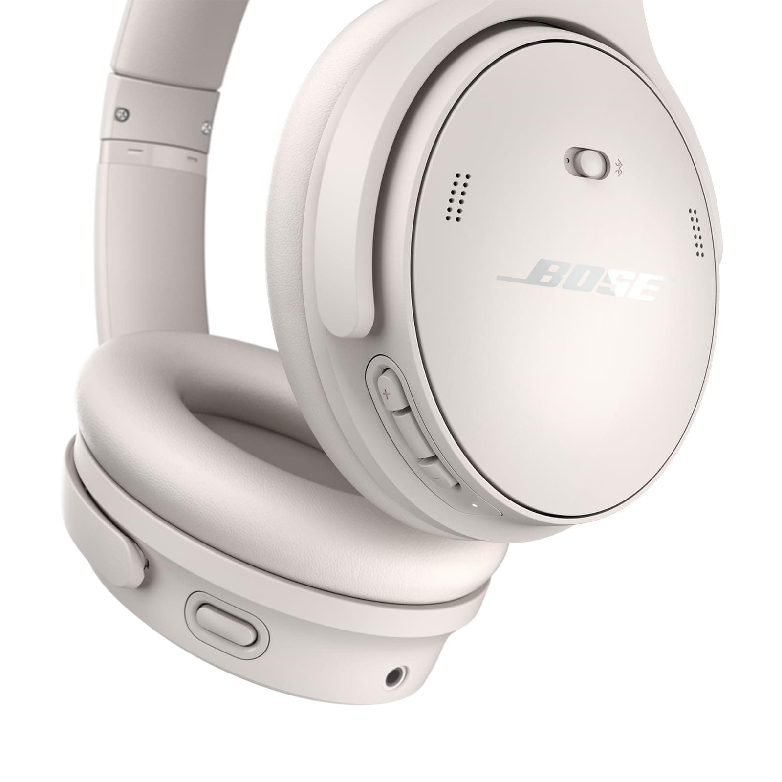 Bose QuietComfort Headphones - Wireless Bluetooth Headphones, Active Over Ear Noise Cancelling and Mic, USB-C Charging, Deep Bass, Up to 24 Hours of Playtime, White Smoke - Image 5