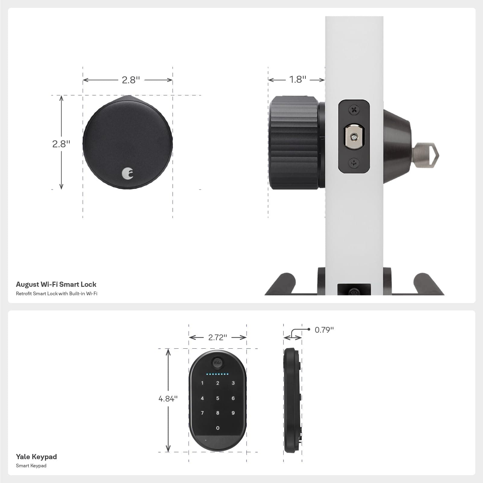 Yale|August Wi-Fi Smart Lock with Keypad, Black - Image 3