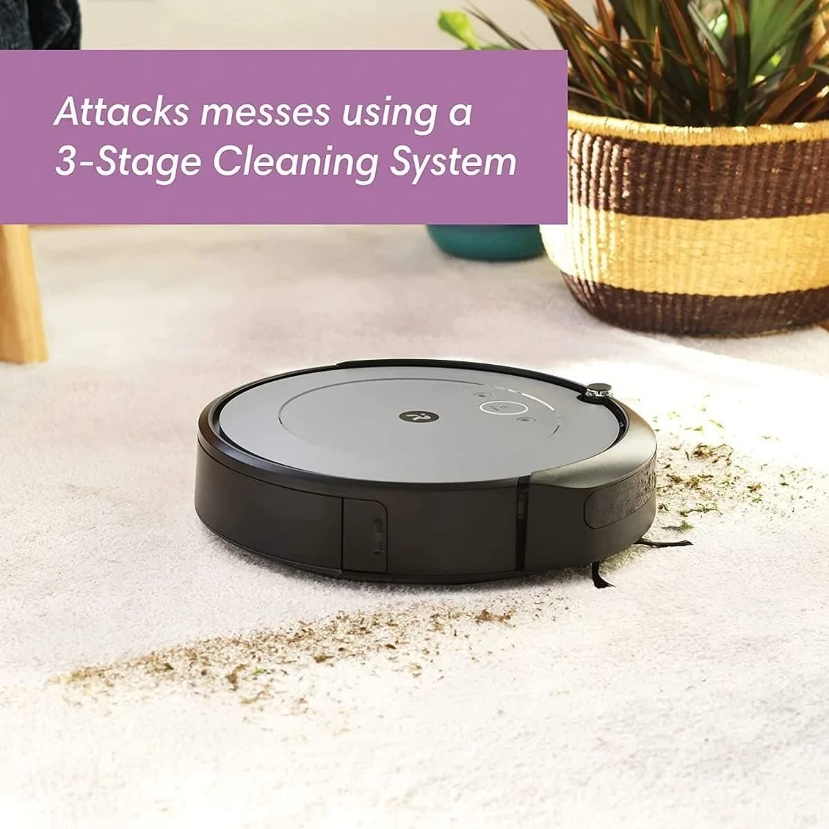 iRobot Roomba i2 (2152) Wi-Fi Connected Robot Vacuum - Navigates in Neat Rows, Compatible with Alexa, Ideal for Pet Hair, Carpets & Hard Floors - Image 4