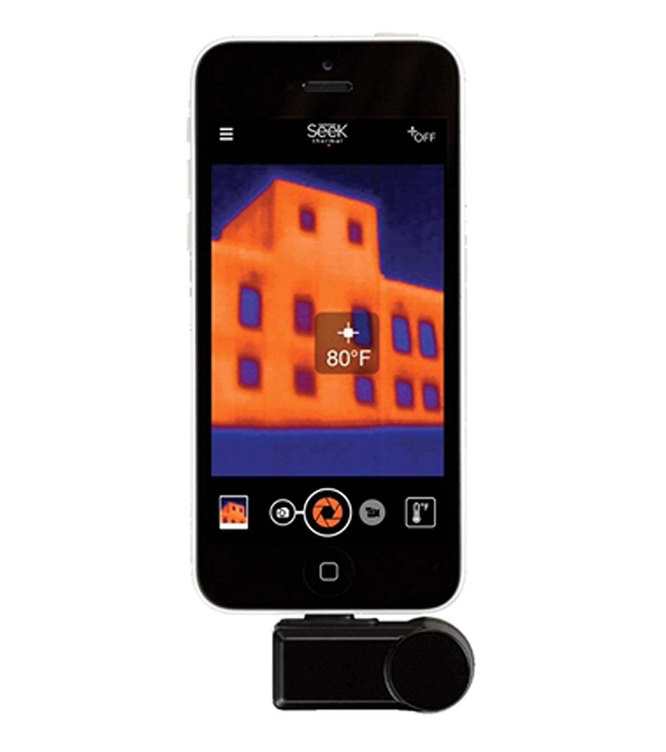 Seek Thermal Compact - All-Purpose Thermal Imaging Camera for iOS , Black - LW-AAA - Image 2