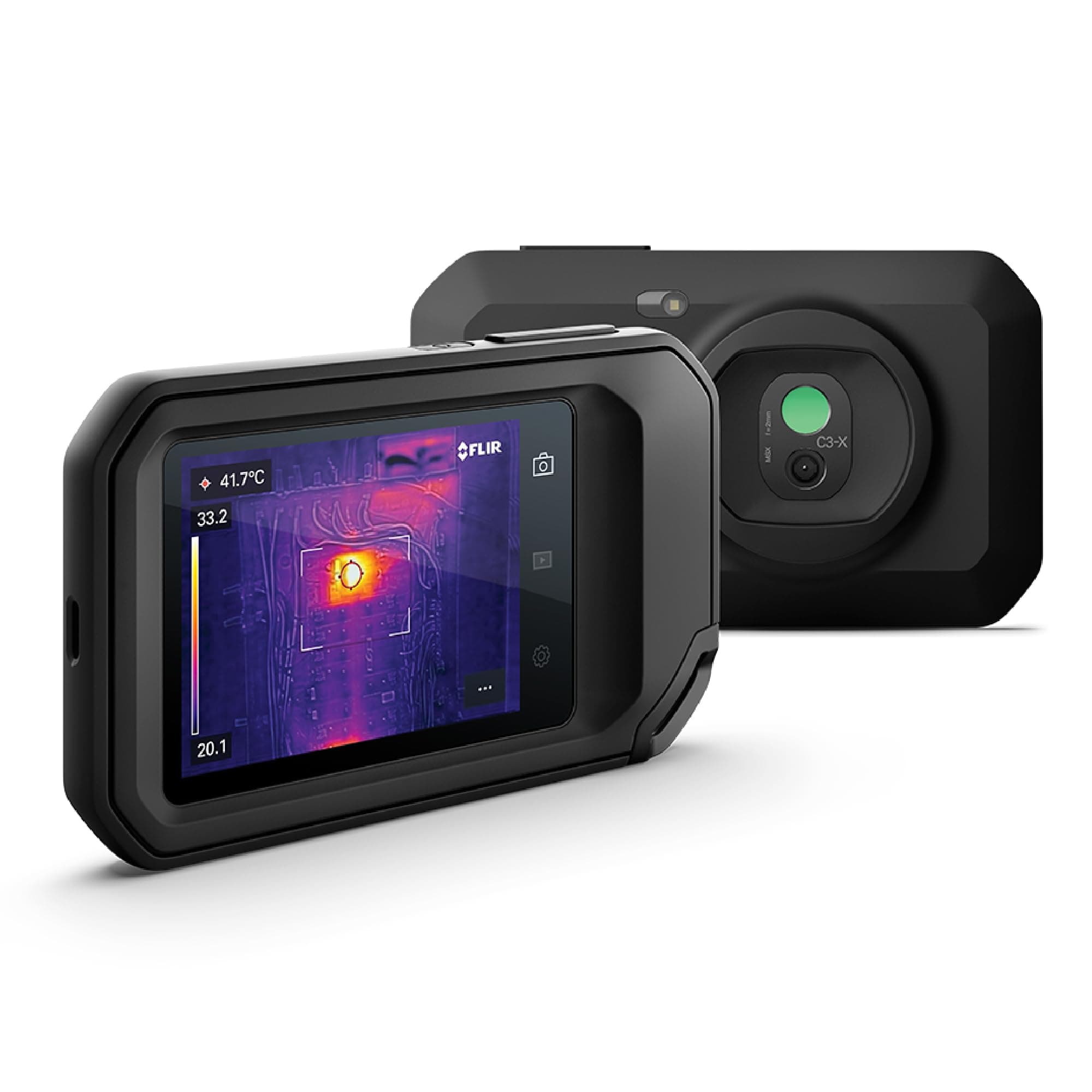 FLIR C3-X Compact Thermal Imaging Camera with Wifi: High Resolution Infrared Imager for Inspection, Electrical/Mechanical, Building, and HVAC Applications