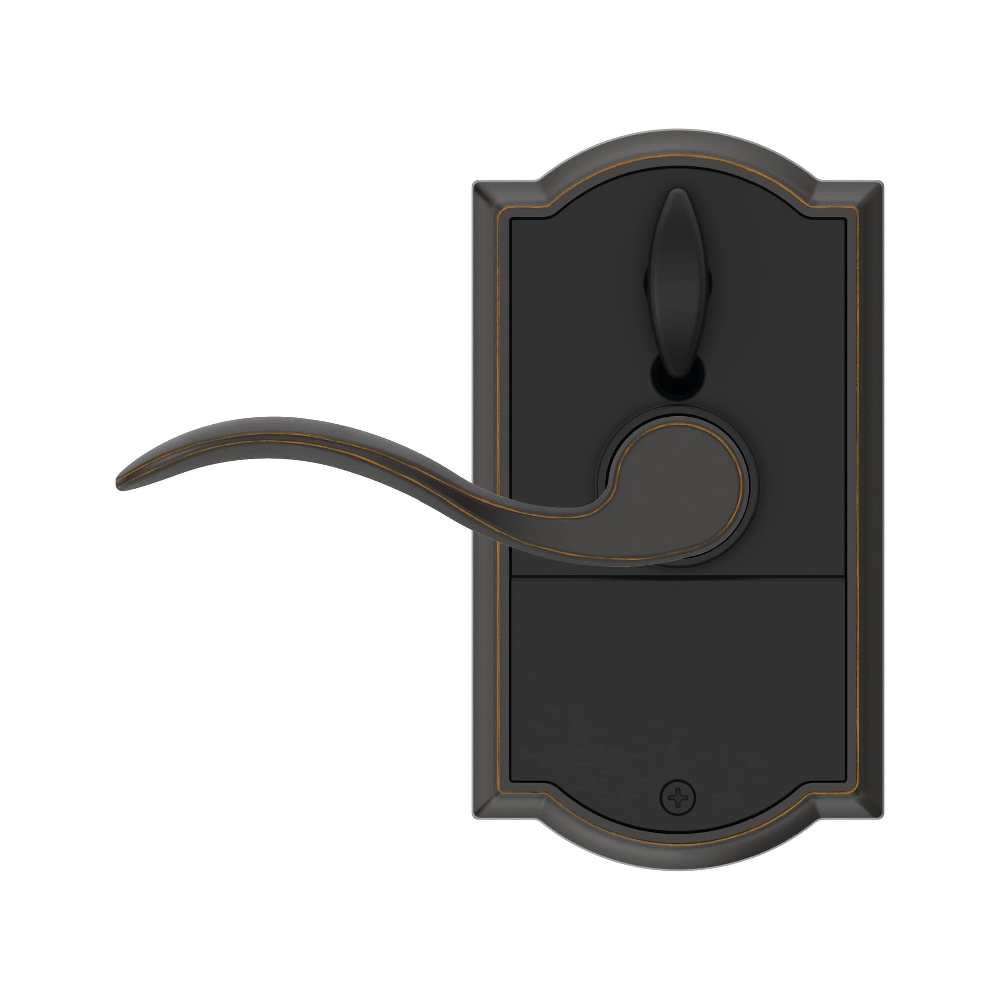 Schlage FE695 CAM 716 ACC Touch Camelot Lock with Accent Lever, Electronic Keyless Entry Lock, Aged Bronze - Image 7