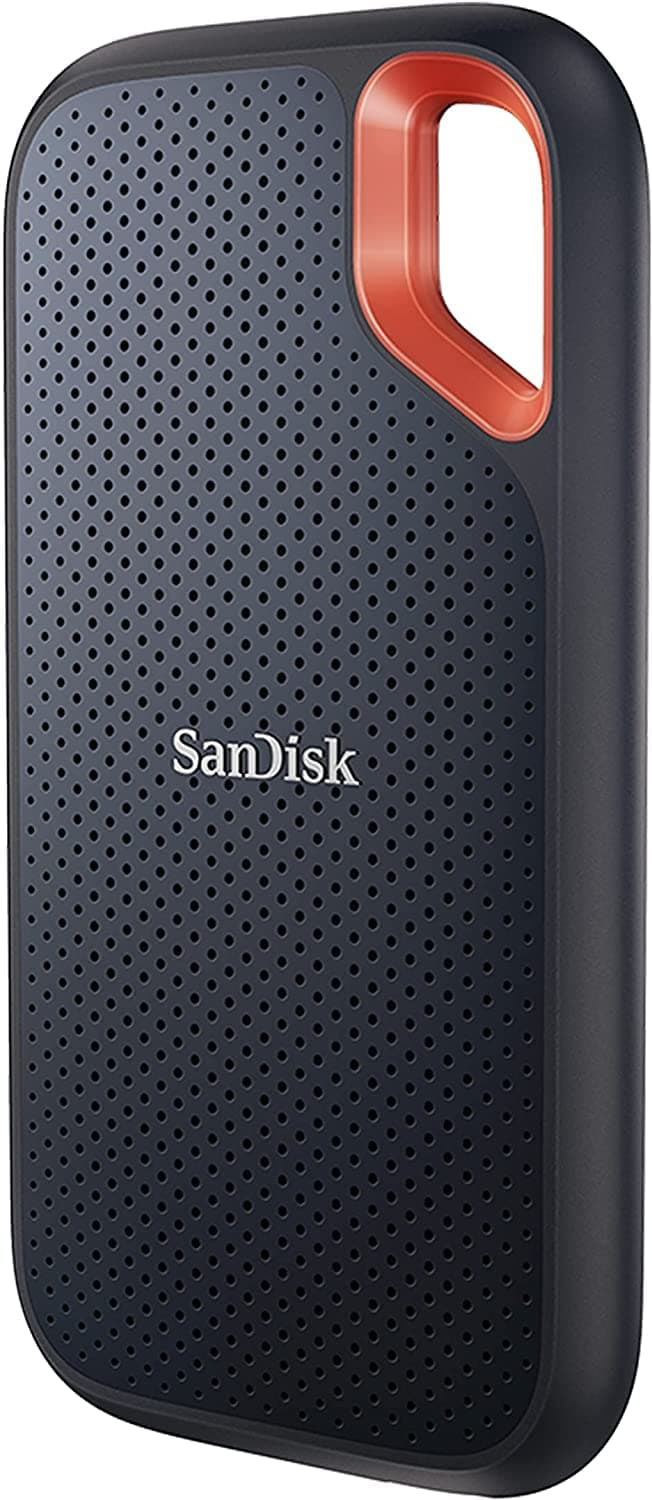 SANDISK 2TB Extreme Portable SSD - Up to 1050MB/s, USB-C, USB 3.2 Gen 2, IP65 Water and Dust Resistance, Updated Firmware - External Solid State Drive - SDSSDE61-2T00-G25