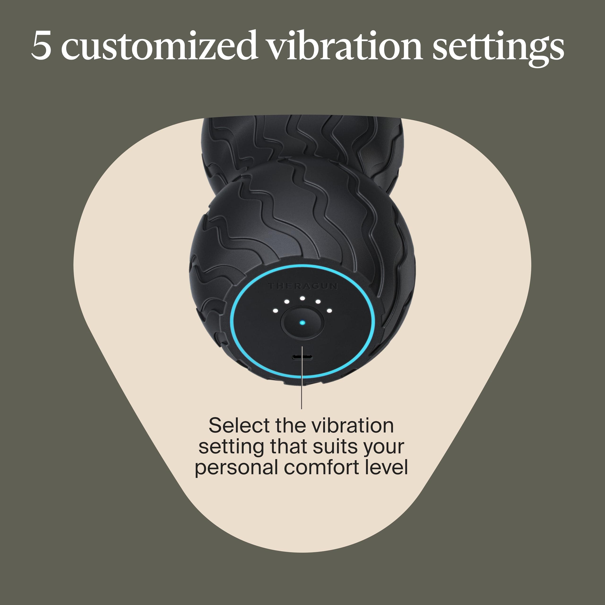 TheraGun Therabody WaveDuo - Ergonomically Contoured Foam Roller - Bluetooth Enabled Muscle Roller for Your Back, Neck & Spine with 5 Customizable Vibration Frequencies in Therabody App - Image 5