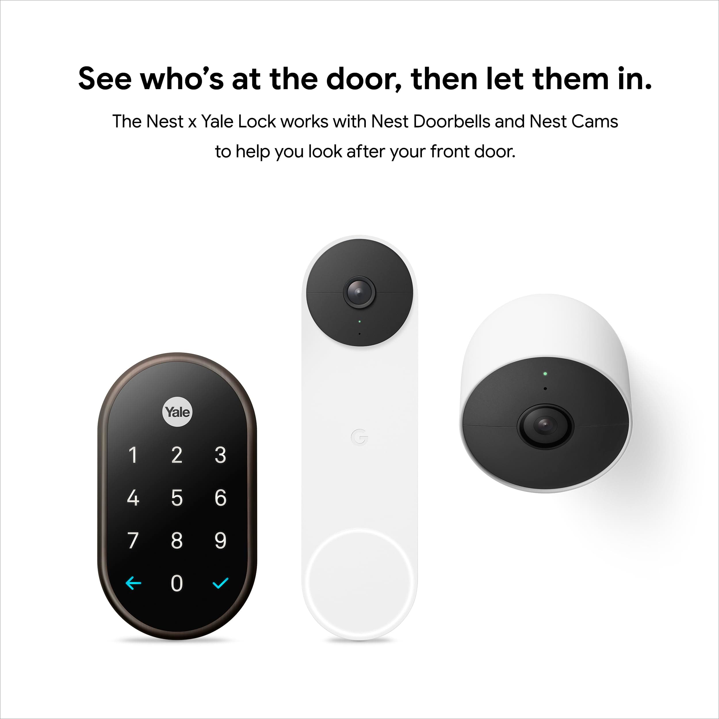 Google Nest x Yale Lock - Tamper-Proof Smart Lock for Keyless Entry - Keypad Deadbolt Lock for Front Door - Oil Rubbed Bronze - Image 9
