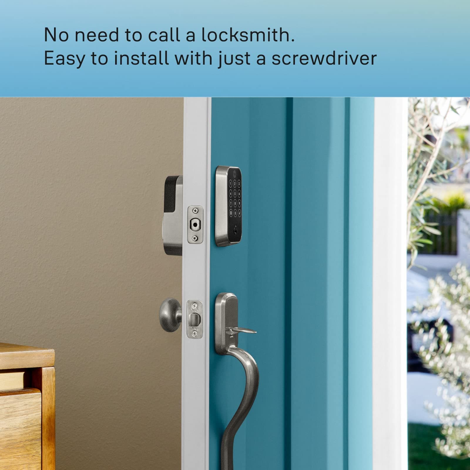 Yale Assure Lock 2 with Wi-Fi – Black Suede Smart Lock for Front Door with Keypad, App Control, Backup Key, and Deadbolt – Secure Keyless Entry Door Lock, YRD450-WF1-BSP - Image 3