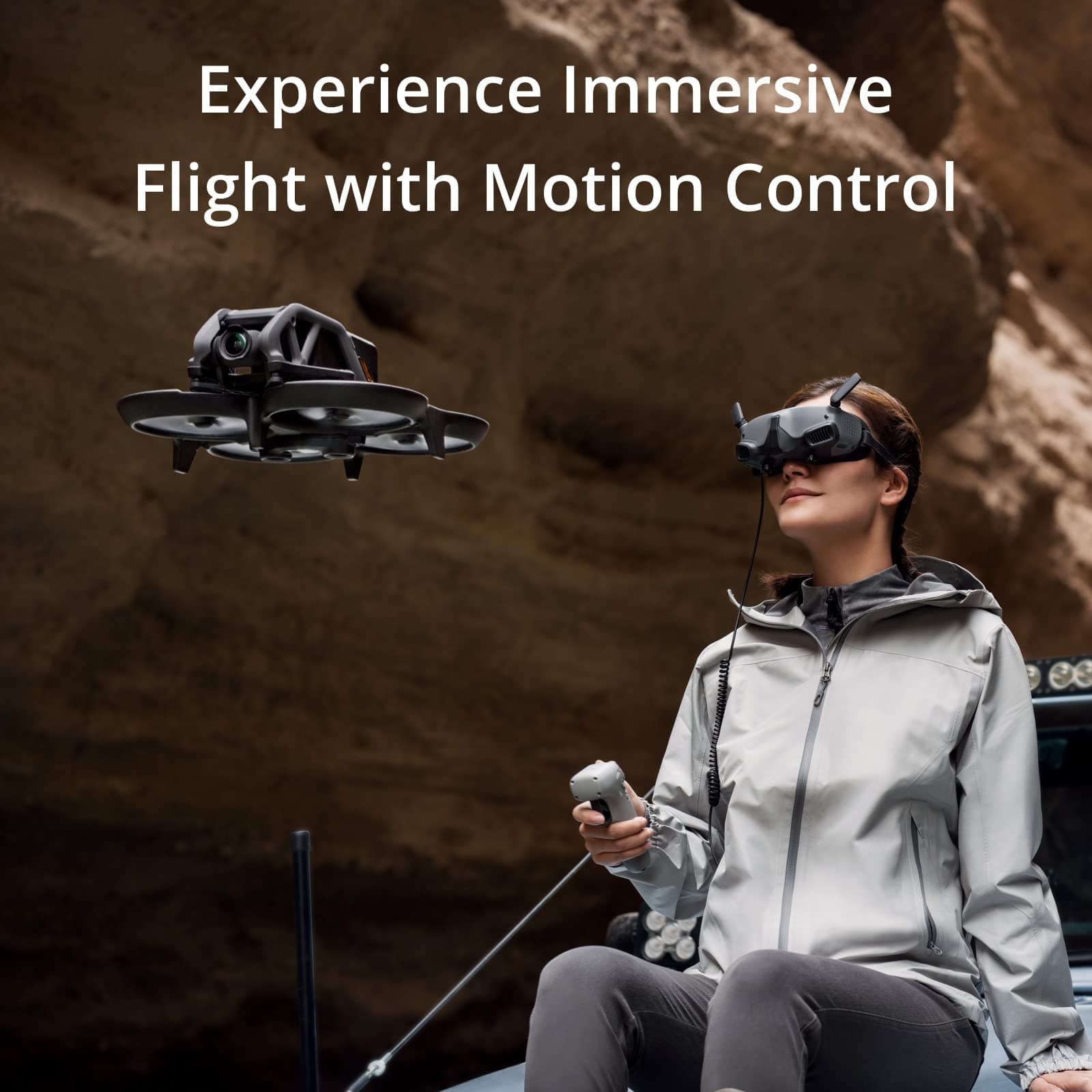 DJI Avata, First-Person View Drone with 4K Stabilized Video, Super-Wide 155° FOV, Built-in Propeller Guard, HD Low-Latency Transmission, Black, FAA Remote ID Compliant - Image 3