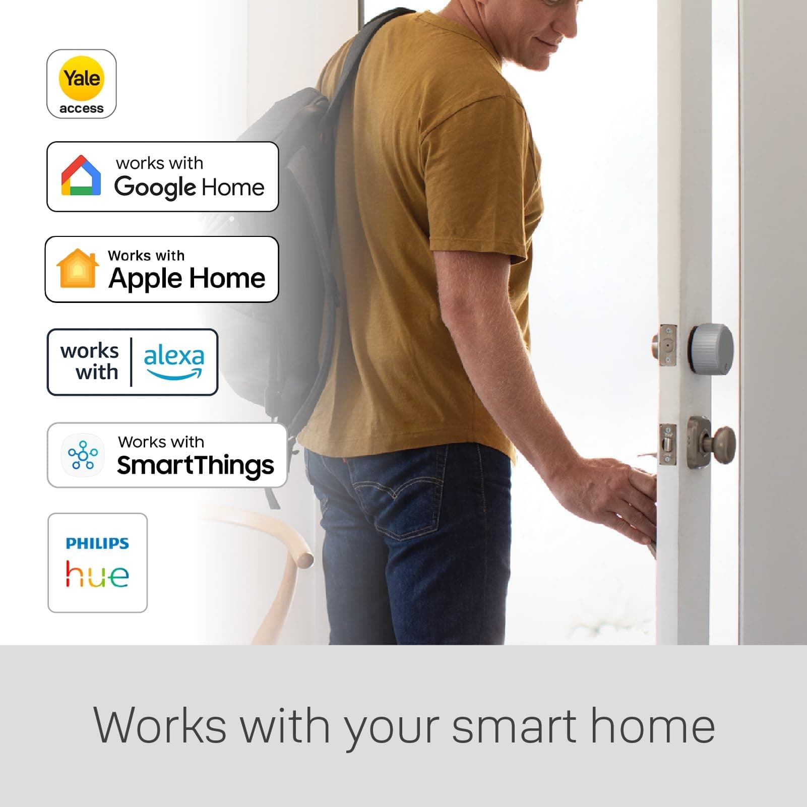 Yale August Wi-Fi Smart Lock with Keypad Touch in Silver - Image 2