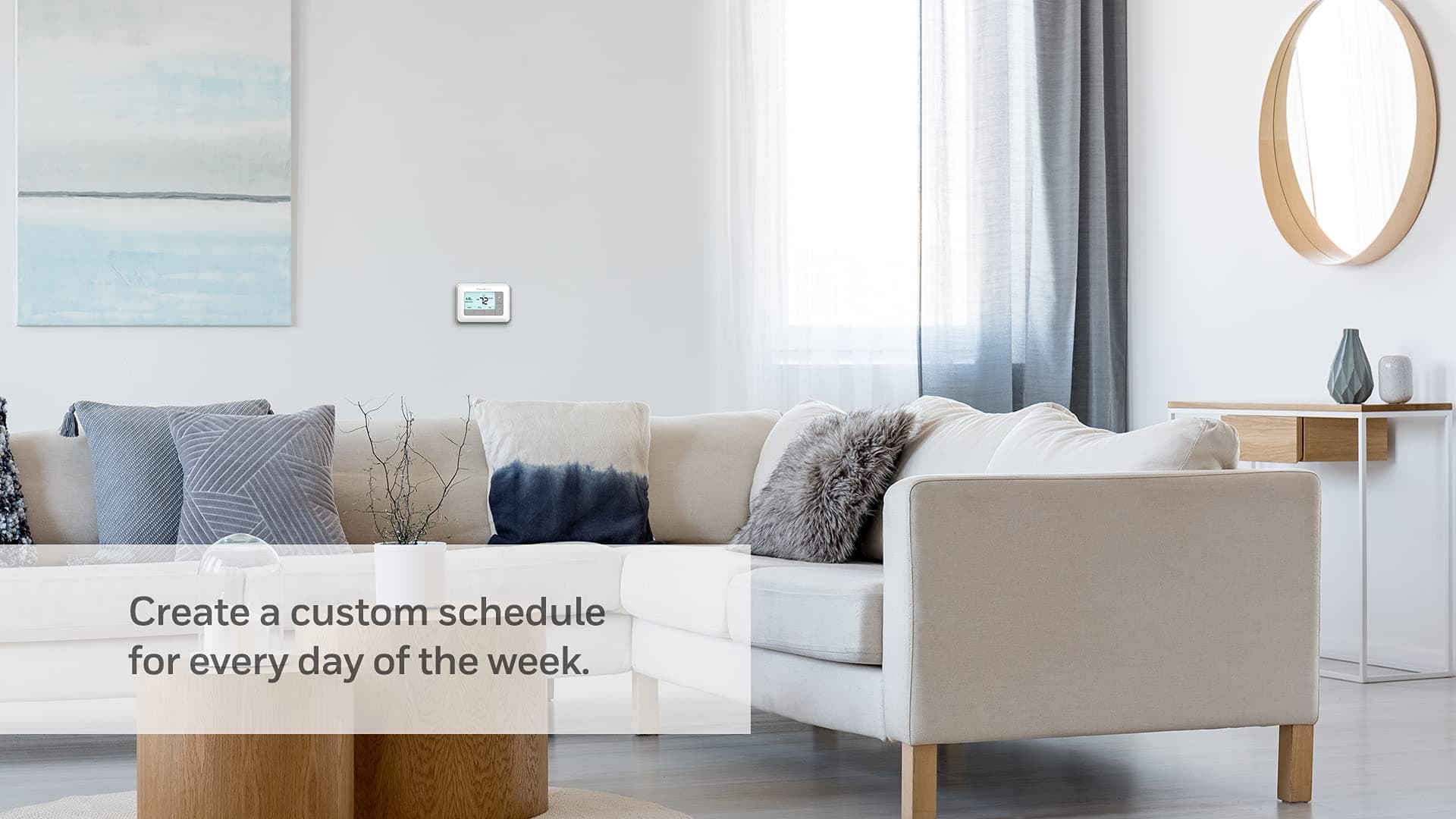 Honeywell Home RTH7560E 7-Day Flexible Programmable Thermostat-Extra-Large Backlit Display, White - Image 2