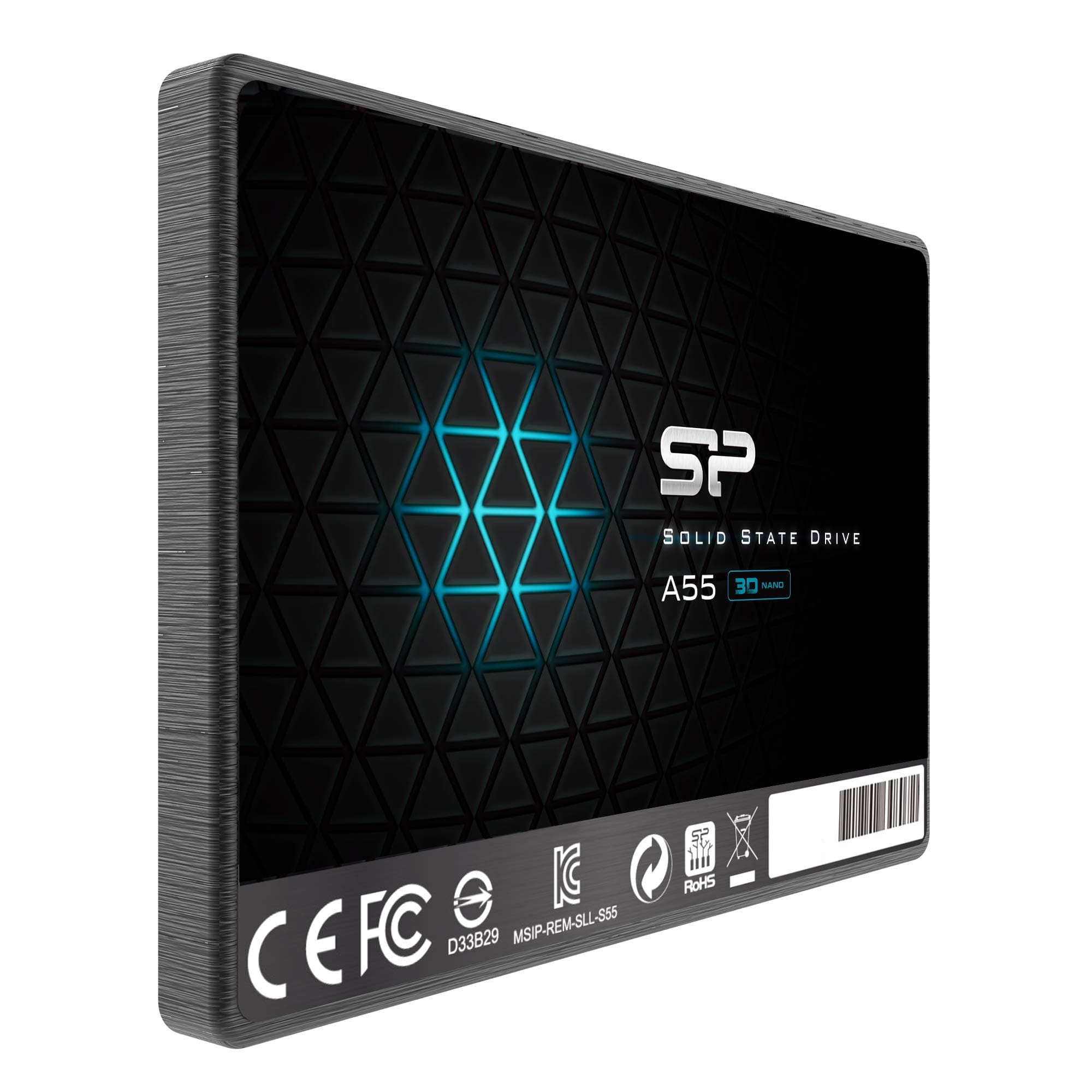 SP Silicon Power 4TB SSD 3D NAND A55 SLC Cache Performance Boost SATA III 2.5'' 7mm (0.28'') Internal Solid State Drive (SP004TBSS3A55S25) - Image 2