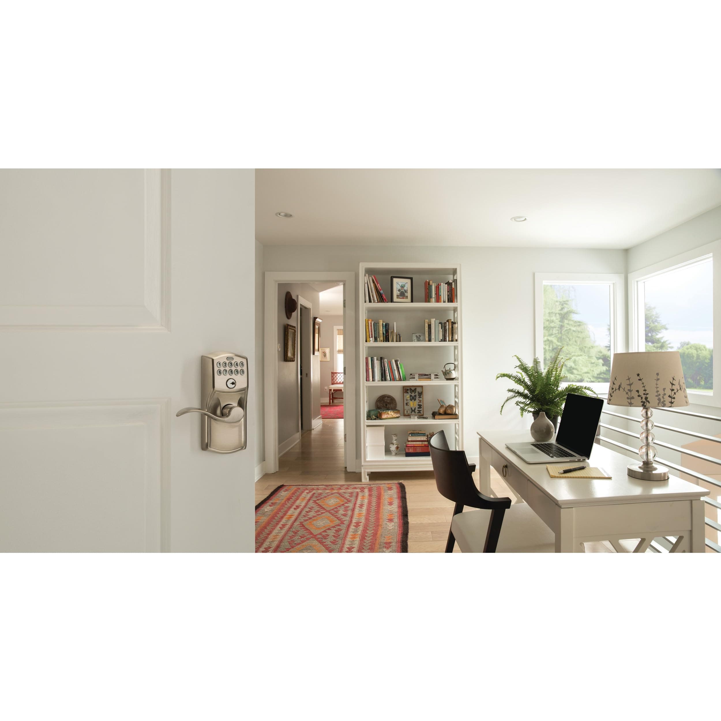 Schlage Camelot Keypad Lock with Lever Handle, Electronic Keyless Door Entry, Flex Lock Auto‑Lock Option, Satin Nickel, FE595 V CAM 619 ACC - Image 5