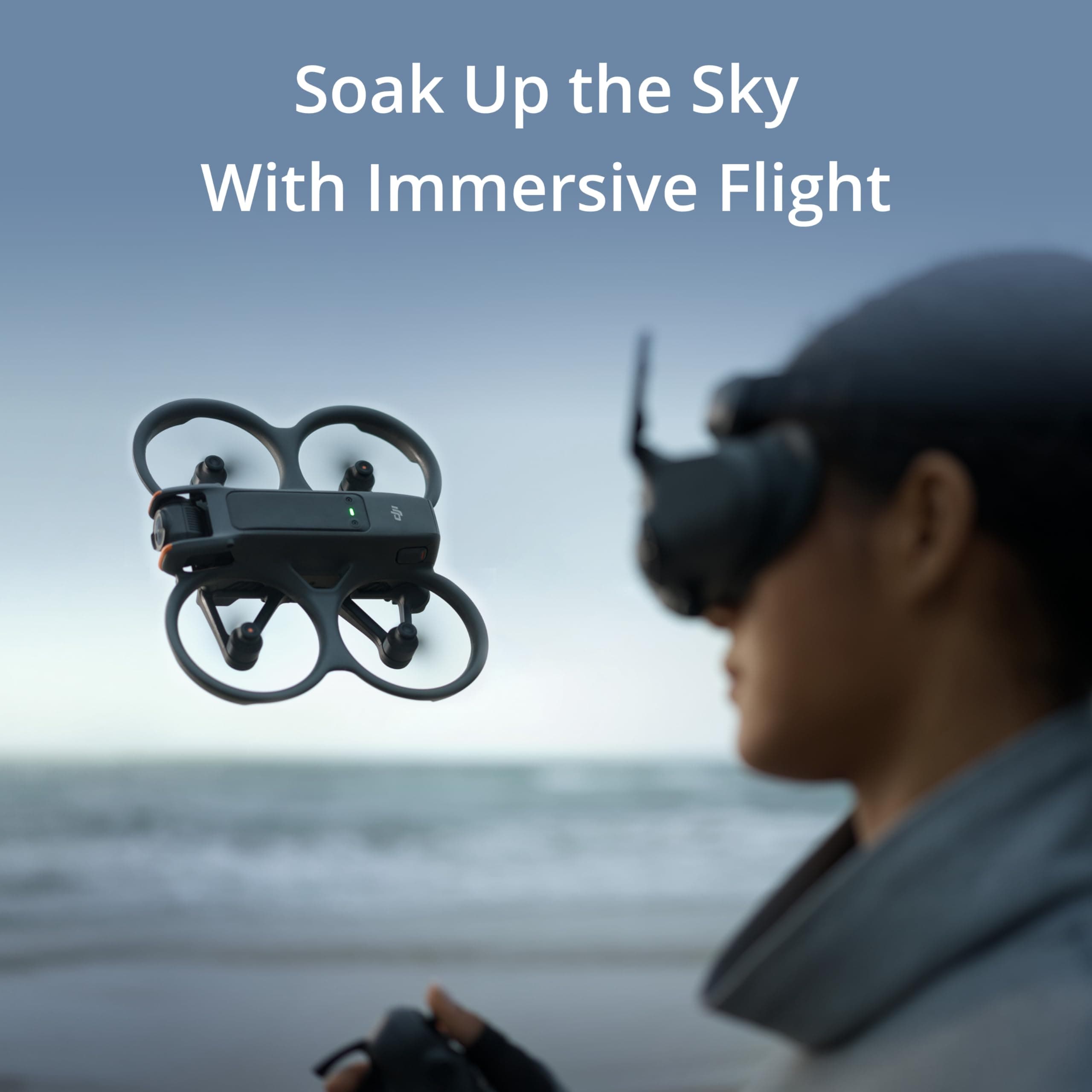DJI Avata 2 (Drone Only), FPV Drone with Camera 4K, Immersive Flight Experience, Built-in Propeller Guard, Easy Flip/Roll, Super-Wide 155° FOV, Compatible with RC Motion 3, FAA Remote ID Compliant - Image 3