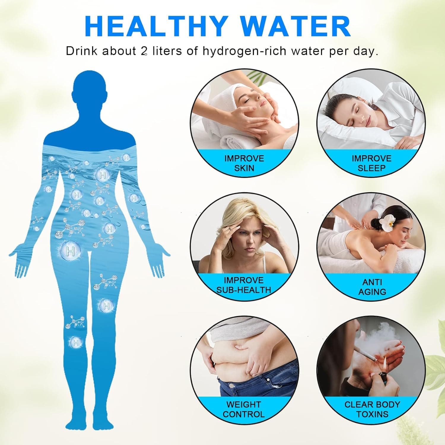 2025 Upgraded Optimal Health Hydrogen Water Bottle | Enhanced Hydration | Boosts Vitality & Performance | SPE PEM Technology | Portable | 420 ML - Image 6
